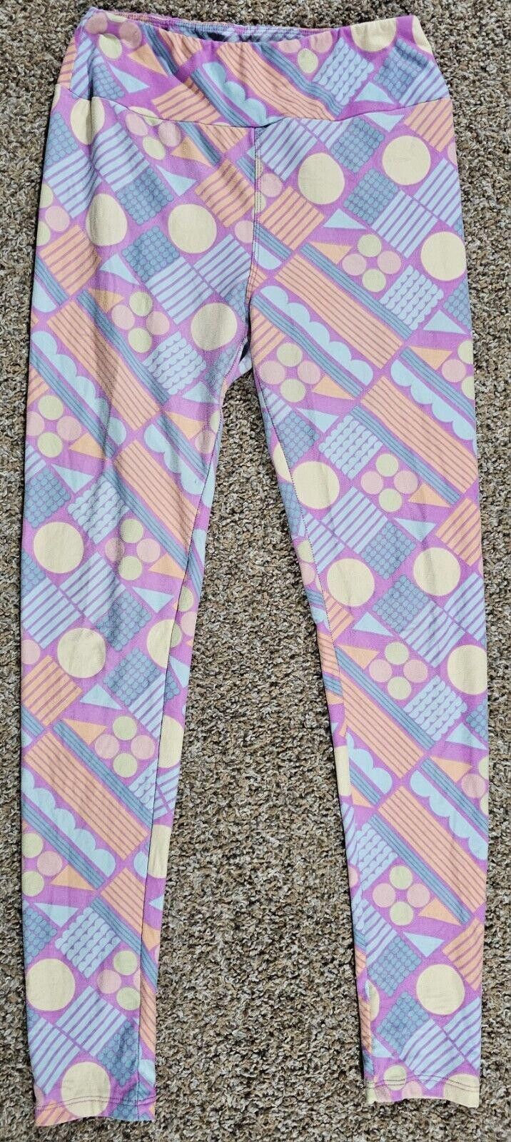 Designer lularoe onesize stretch leggings Size 30" / US 8 / IT 44 - 1 Thumbnail