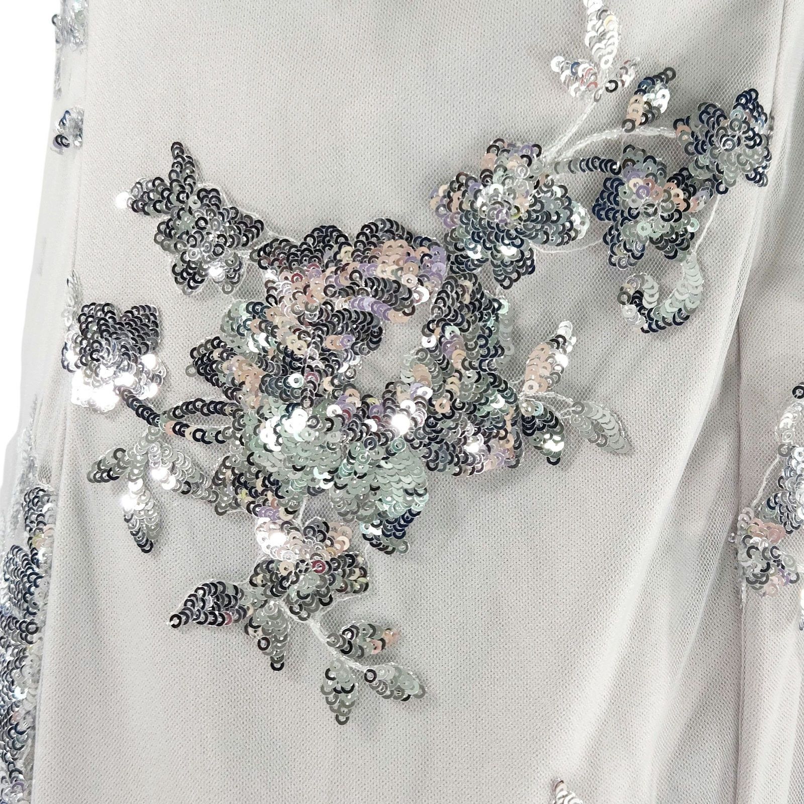 Other Stacees Mermaid Sequin Gown Silver Prom Wedding Custom NWT Size XXL / US 16-18 / IT 52-54 - 7 Thumbnail