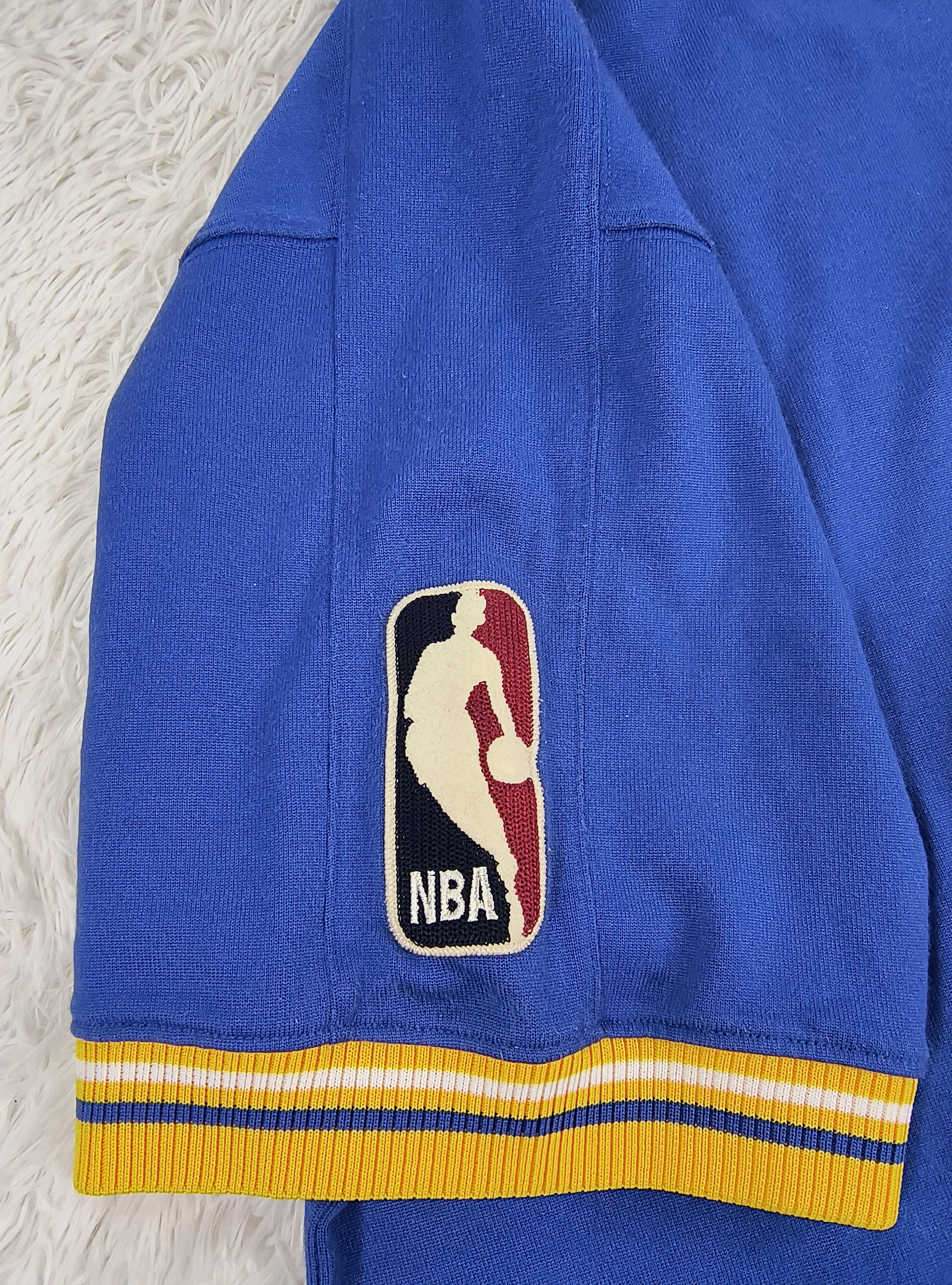 NBA Vintage San Francisco Warriors warm up shooting 90s jersey Size US XXL / EU 58 / 5 - 6 Thumbnail