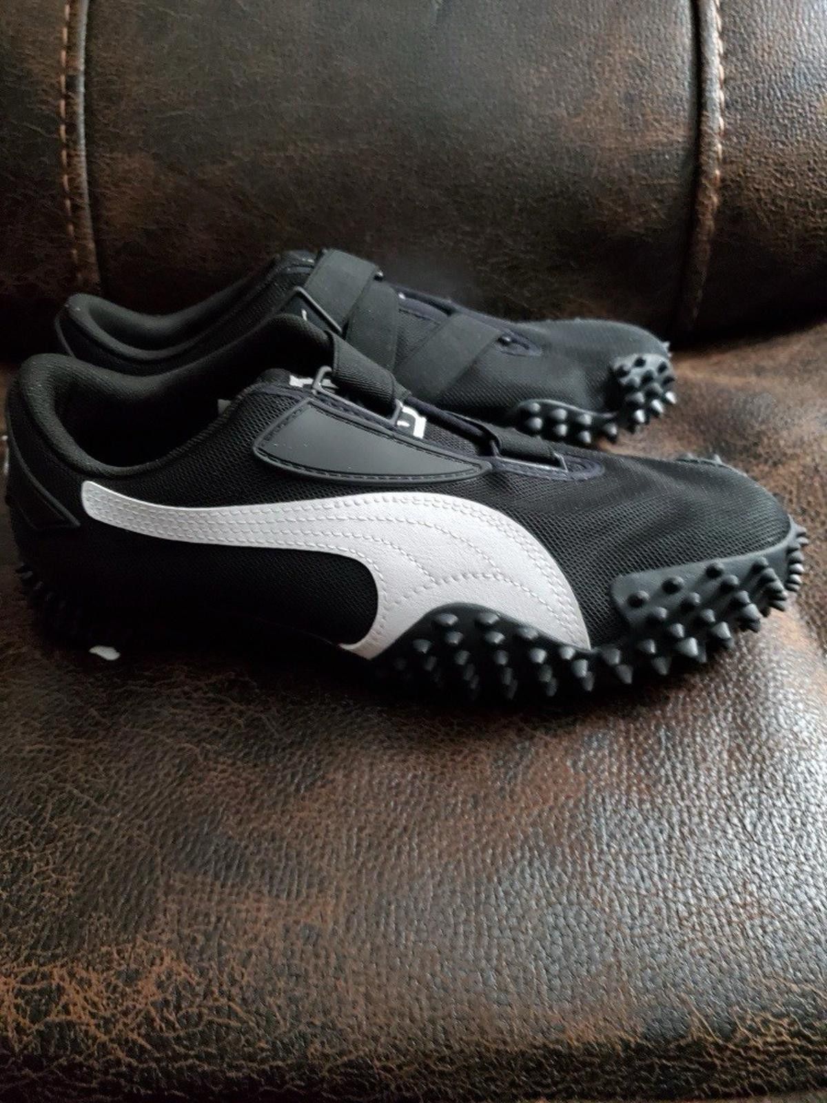 Puma PUMA Mostro Perforated Leather Pack Black White 397331-02 Size US 6.5 / EU 39-40 - 2 Thumbnail