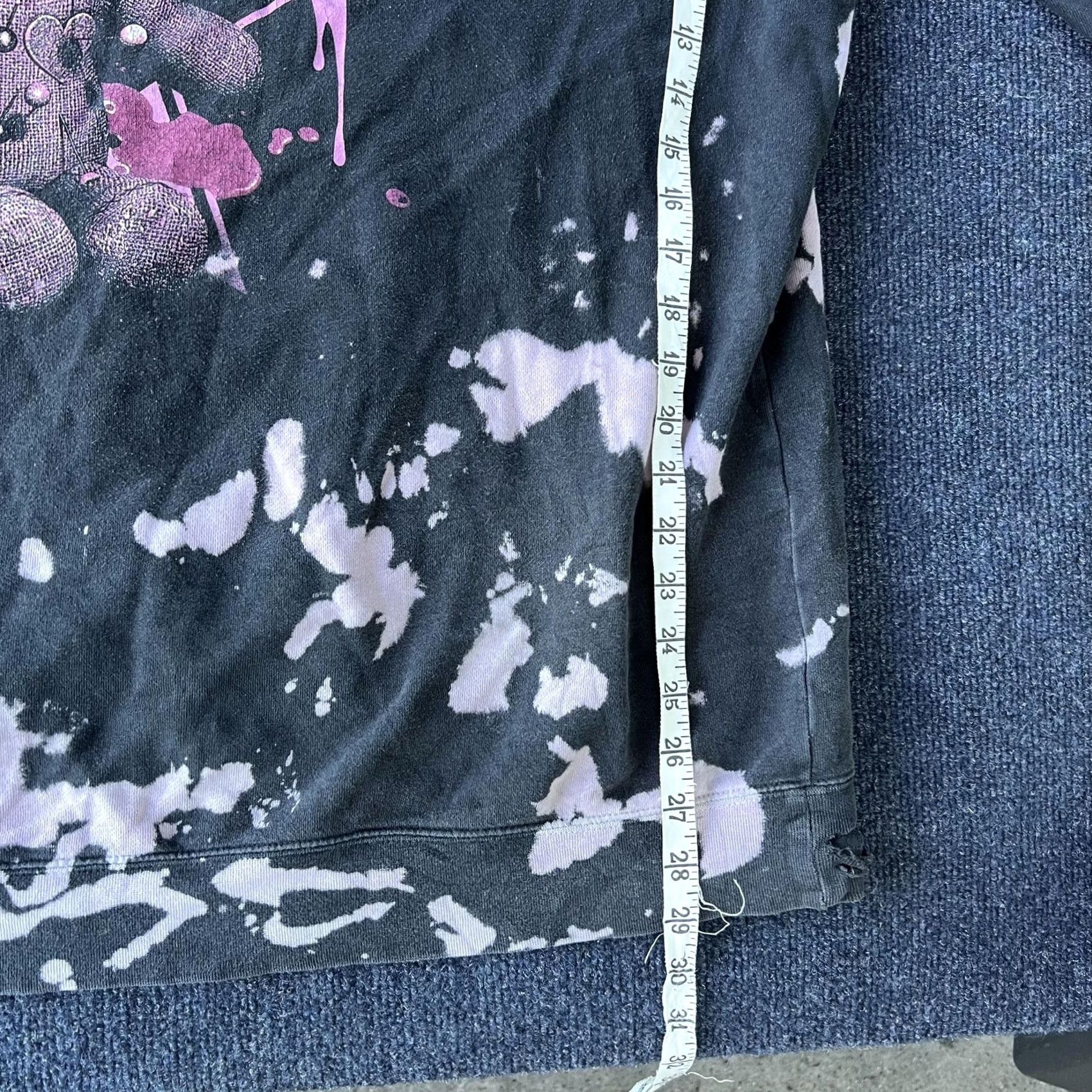 Vintage VINTAGE Jeffree Star Fashion Hoodie Mens 3XL Black Pink Bleach Dye Teddy Bear Graphic Size US XXL / EU 58 / 5 - 6 Thumbnail