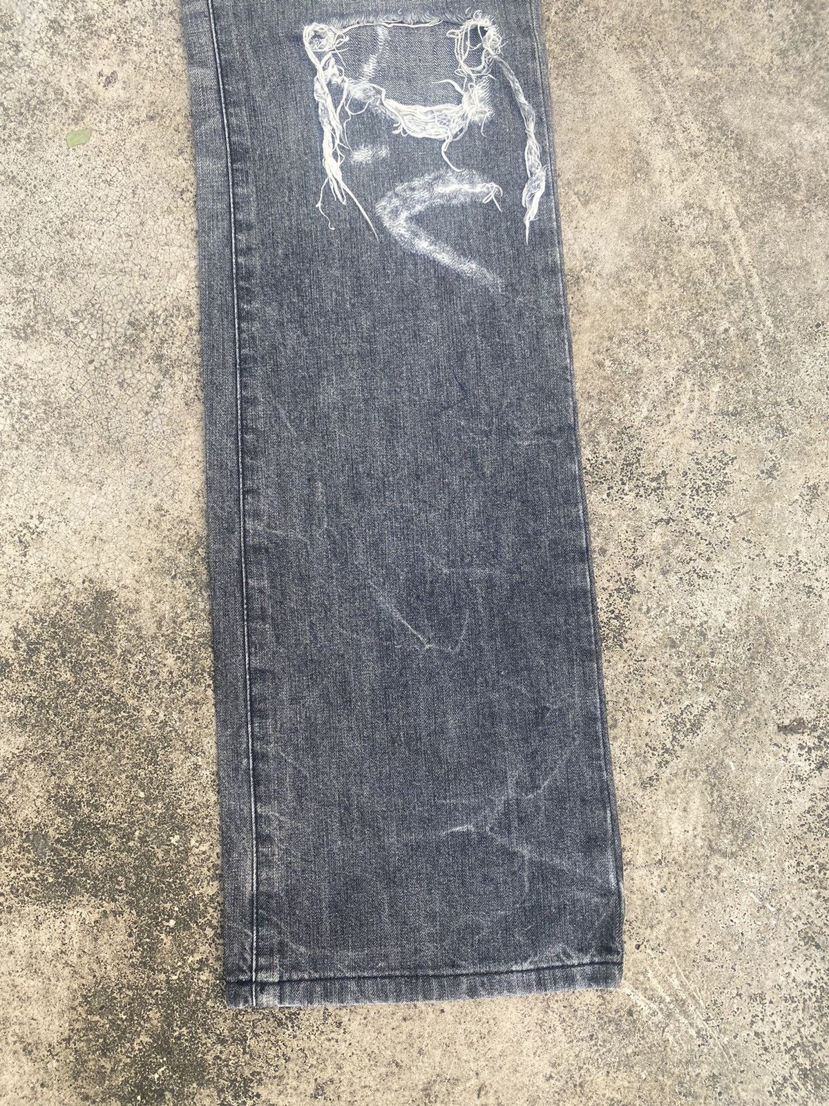 Japanese Brand × Le Grande Bleu (L.G.B.) Flare Jeans MkHomme Distressed Bootcut Size US 30 / EU 46 - 5 Thumbnail