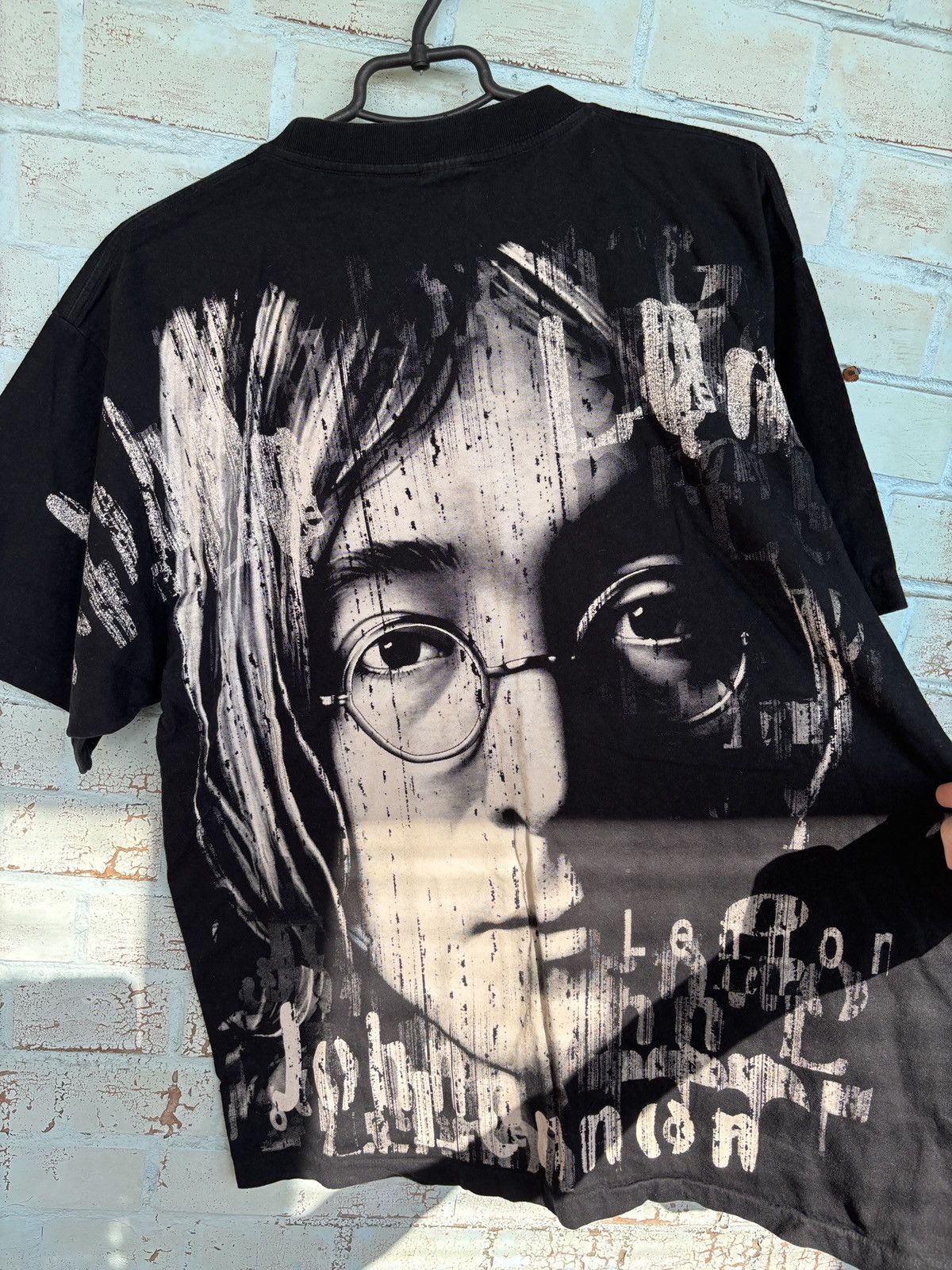 Vintage CRAZY VINTAGE JONH LENON ALL OVER PRINT 90s The beatles Size US XL / EU 56 / 4 - 4 Thumbnail