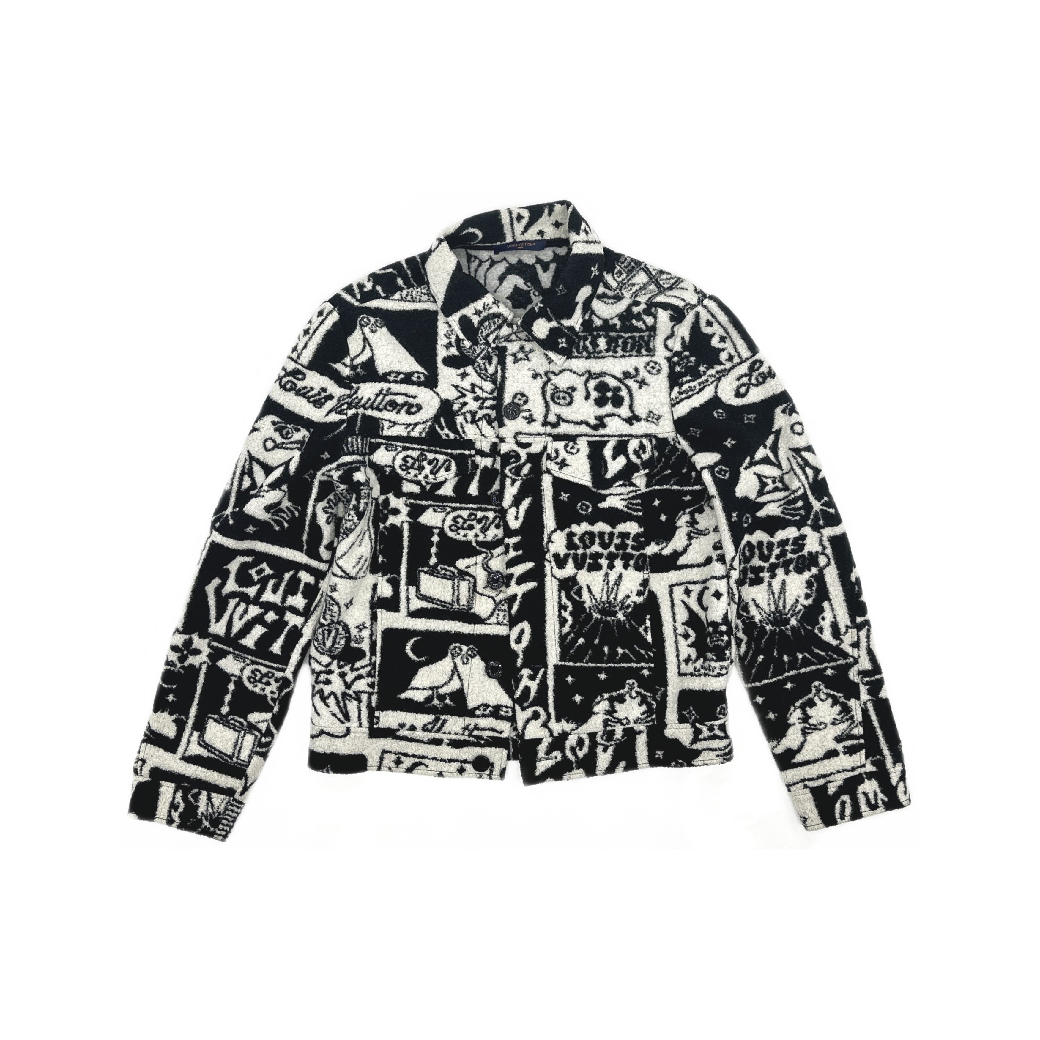Louis Vuitton Louis Vuitton Graphic Wool Blend Jacket Size M Size US M / EU 48-50 / 2 - 1 Thumbnail