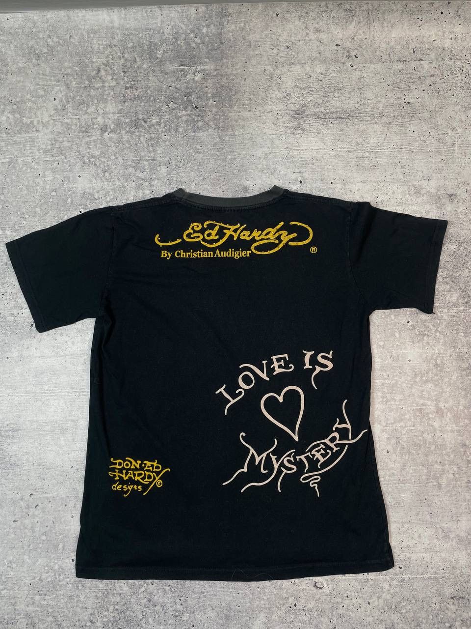 Ed Hardy Vintage Ed Hardy Christian Audigier Big Logo Tee T-Shirt Y2K Size US L / EU 52-54 / 3 - 4 Thumbnail