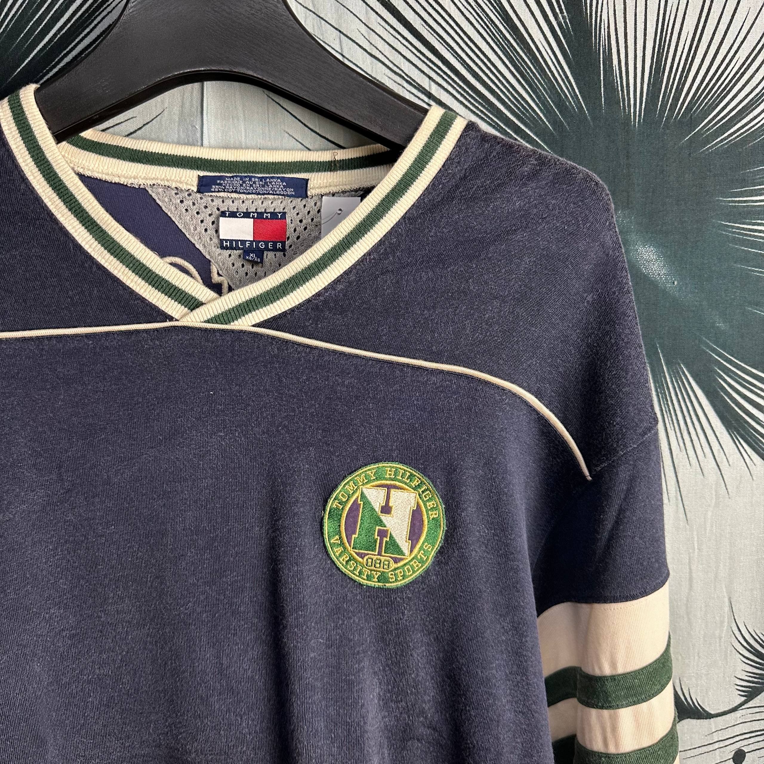 Tommy Hilfiger OG Vintage 90s Tommy Hilfiger Hockey Pullover Jersey Size US XL / EU 56 / 4 - 3 Thumbnail