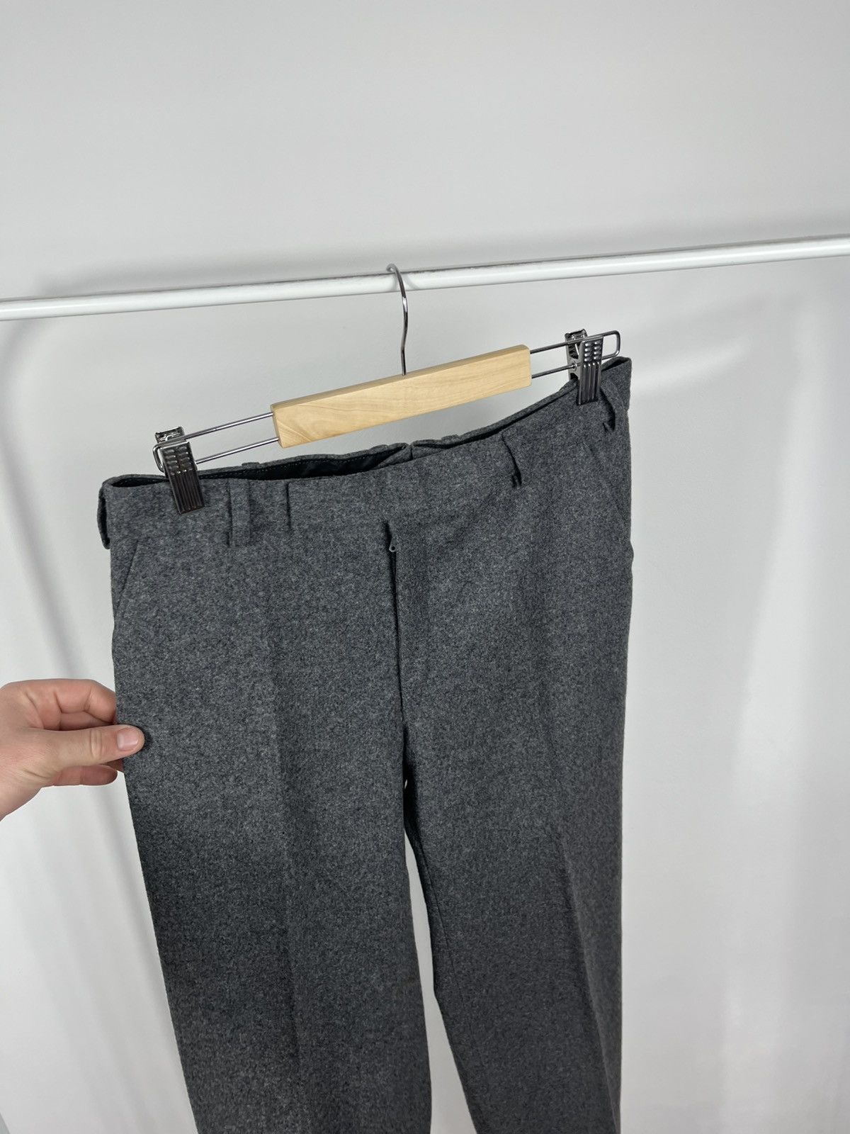 Other Vintage Grey Wool Trousers Classic Tailored Pants Retro Size US 31 - 13 Thumbnail