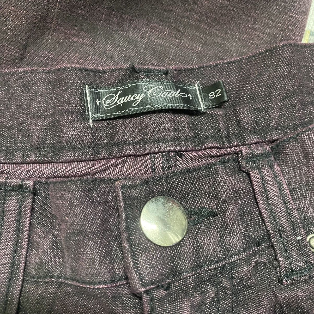 Japanese Brand Japanese Brand Saucy Cool Wine Red Distressed Jeans Size US 32 / EU 48 - 16 Thumbnail