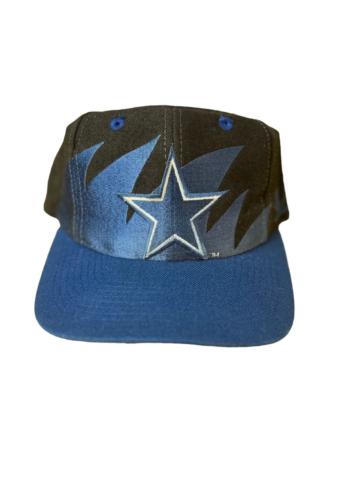 image of Logo Athletic Vintage Dallas Cowboys Black Dome Nfl Sharktooh Hat Supe in Blue, Men's