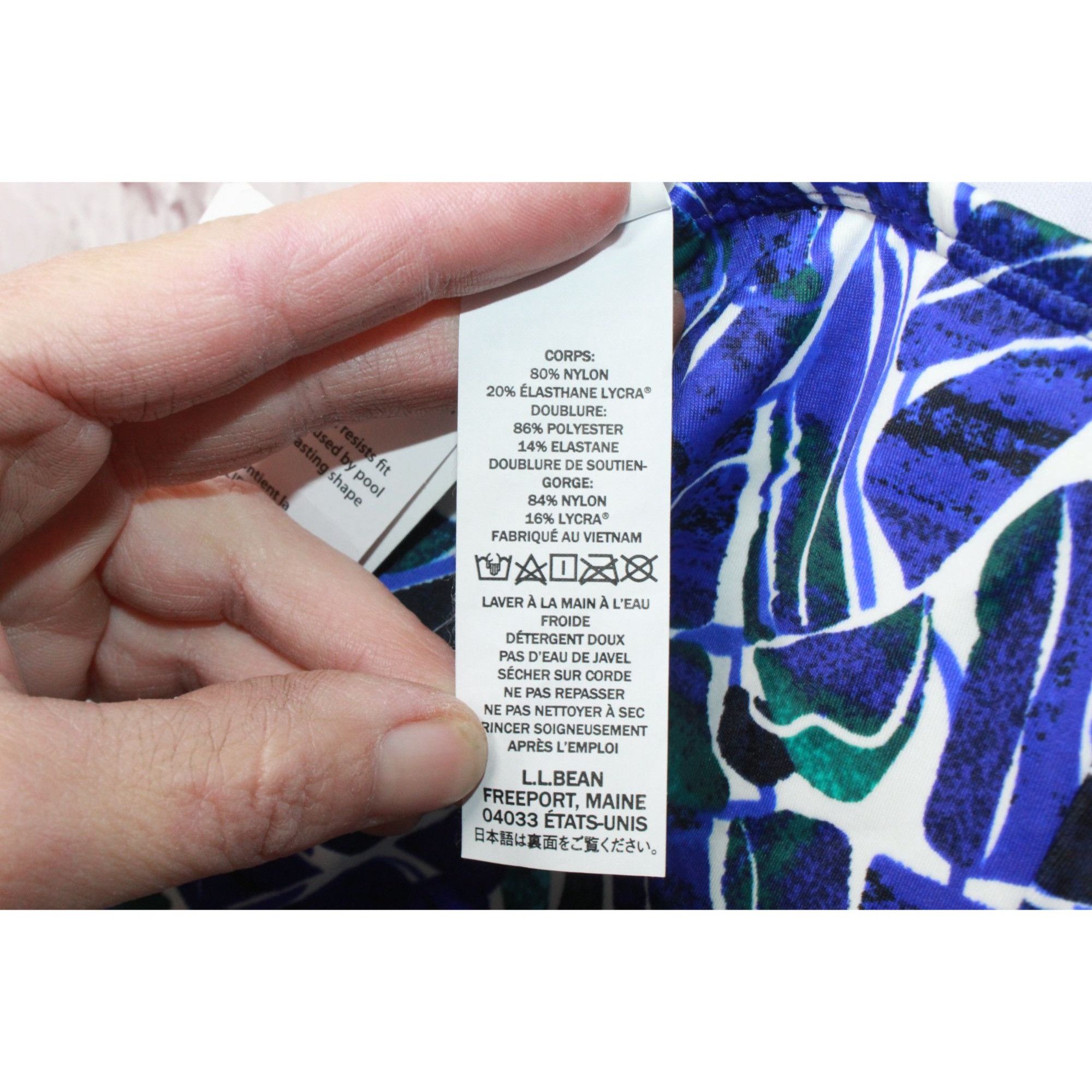 L.L. Bean × Swims LL Bean Women's Mix Match Swimwear Squareneck Tankini Print Size S / US 4 / IT 40 - 9 Thumbnail