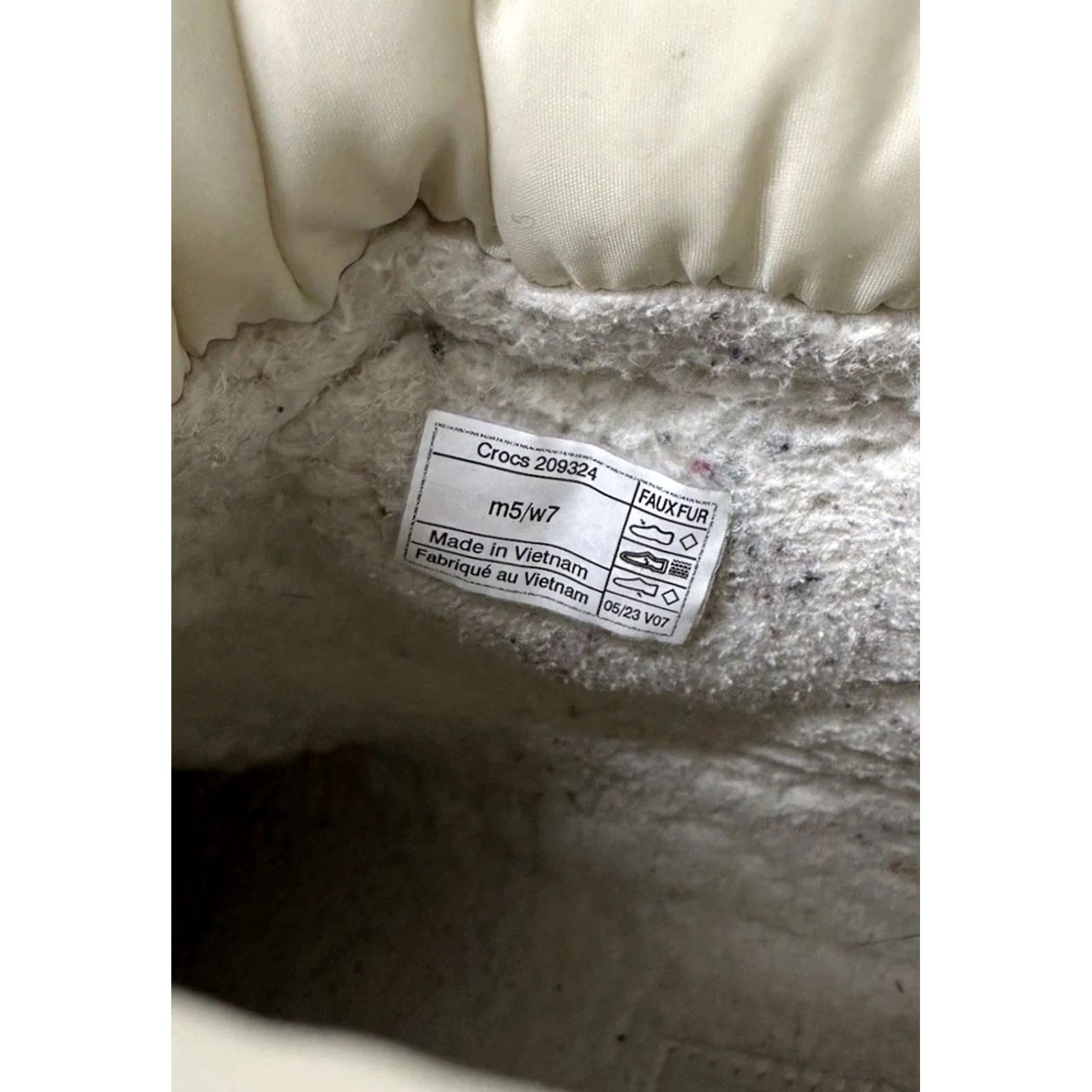 Crocs Stomp Faux Fur Lined‎ Rubber Ankle Boots Tan Men’s Size 12 Crocs Stomp Puff Fleece Lined Chunky Boots Off-White Women main image 2