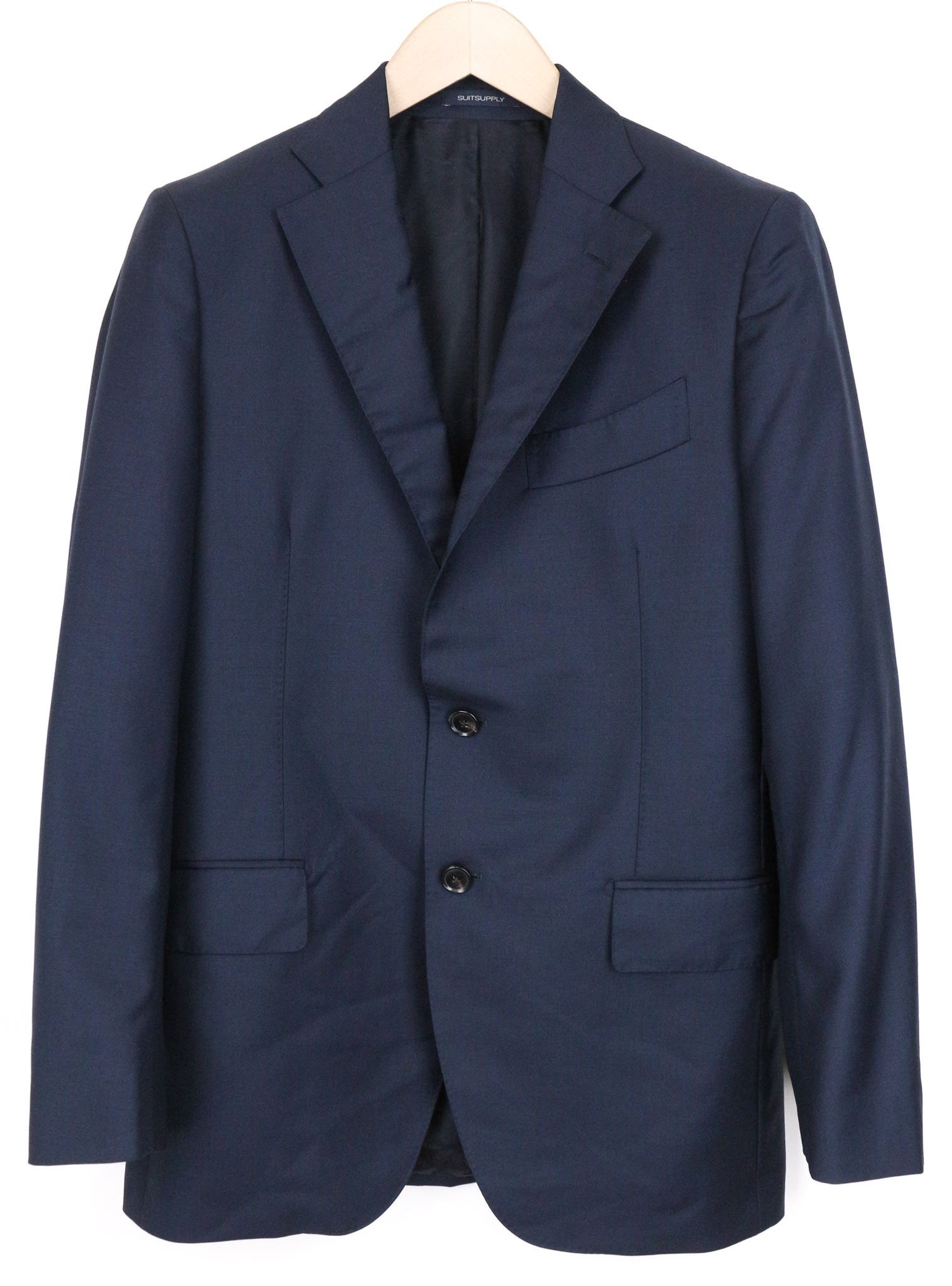 Suitsupply LAZIO U36R Slim Navy Blue Wool 110's Suit 75385 Size 36R - 2 Thumbnail
