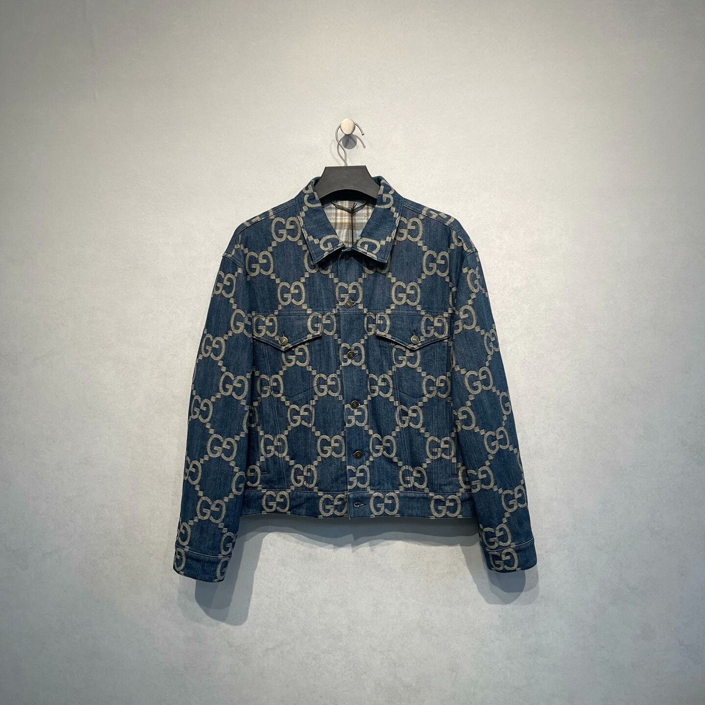 Gucci gucci double g logo denim jacket Size US L / EU 52-54 / 3 - 1 Thumbnail