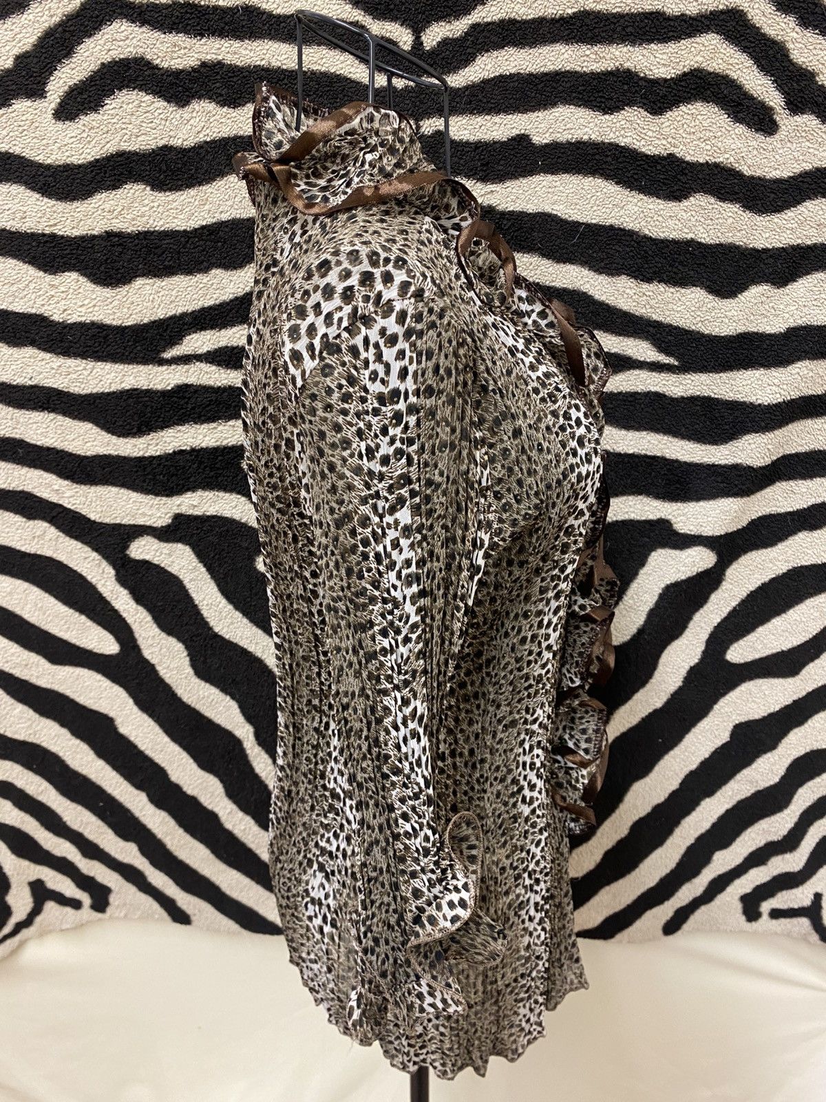 Vintage Vintage leopard print blouse Size S / US 4 / IT 40 - 4 Thumbnail