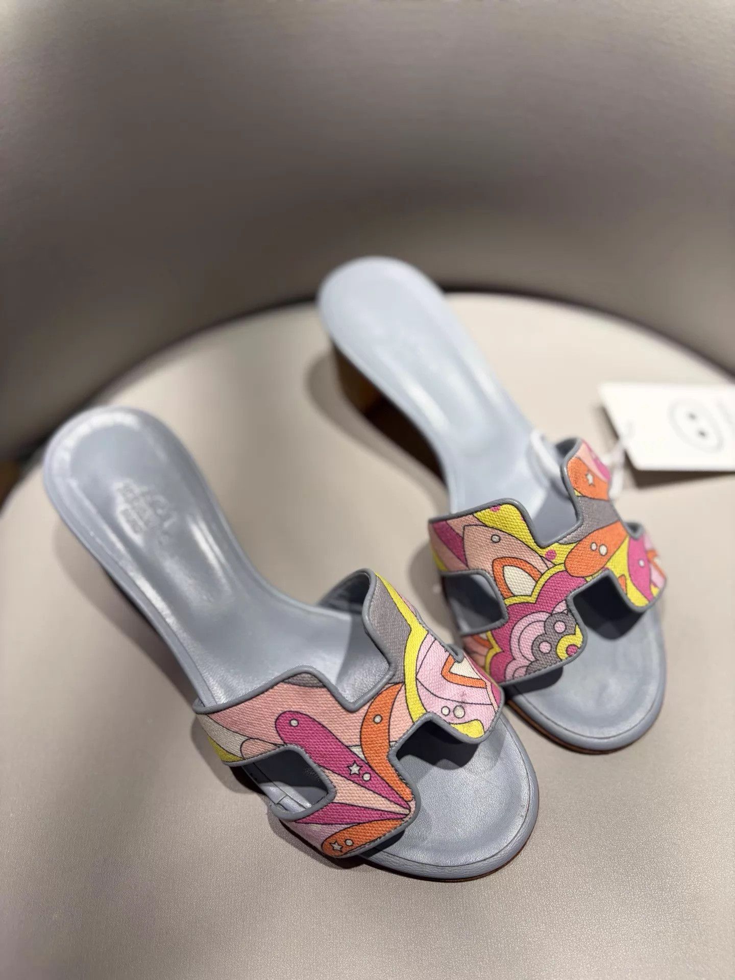Hermes Hermes Classic H Block Heel Sandals 99 New Size 35 Size US 4.5 / IT 34.5 - 1 Thumbnail