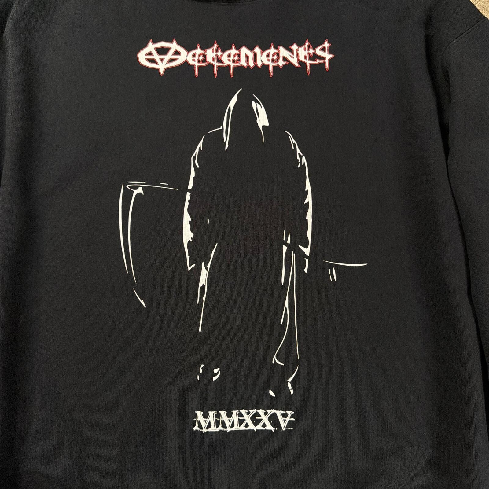 Vetements Vetements Grim Reaper Pull-over Hoodie Size US XXL / EU 58 / 5 - 2 Thumbnail