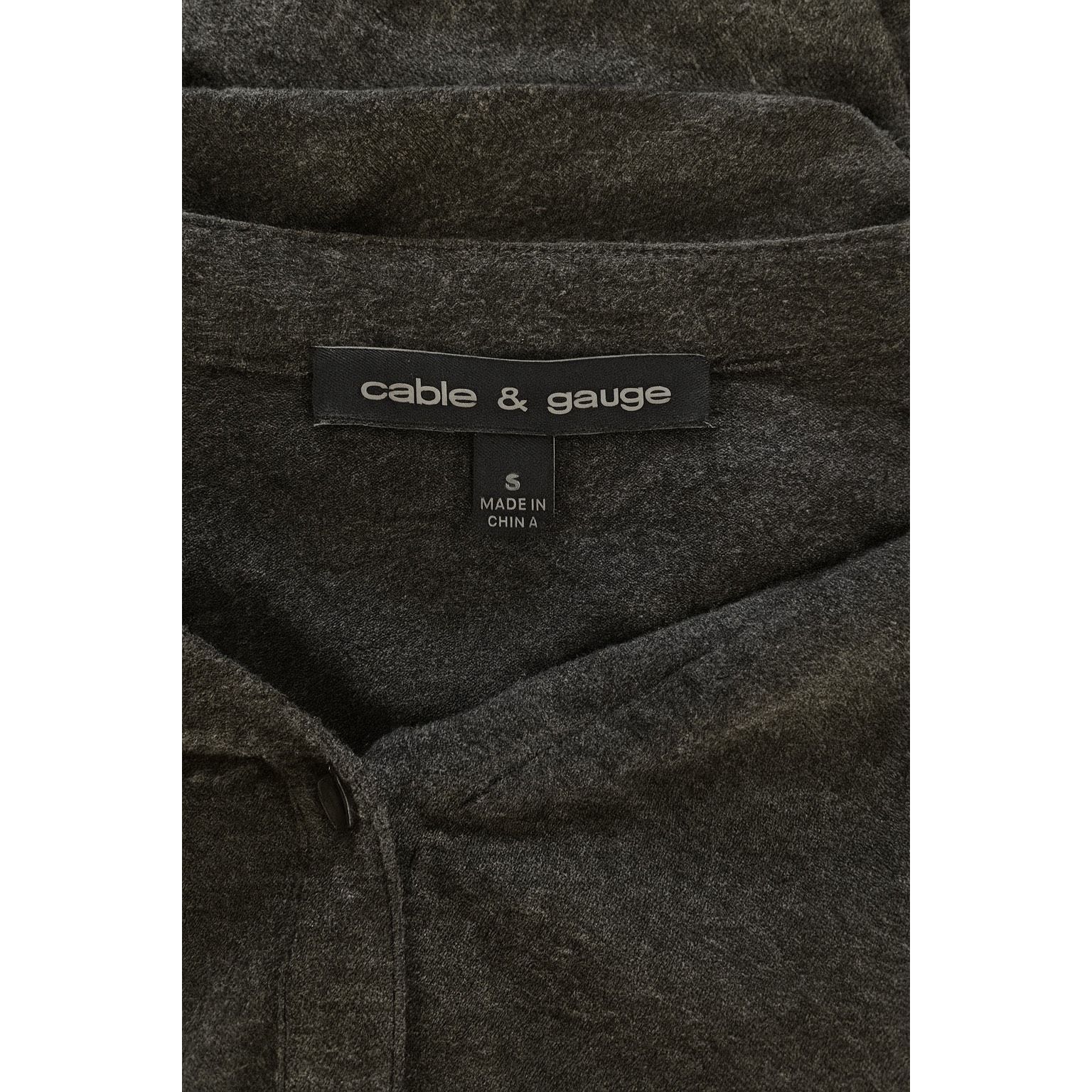 Other Cable & Gauge Women’s Small Gray Long Sleeve Tunic Top | But Size S / US 4 / IT 40 - 4 Thumbnail