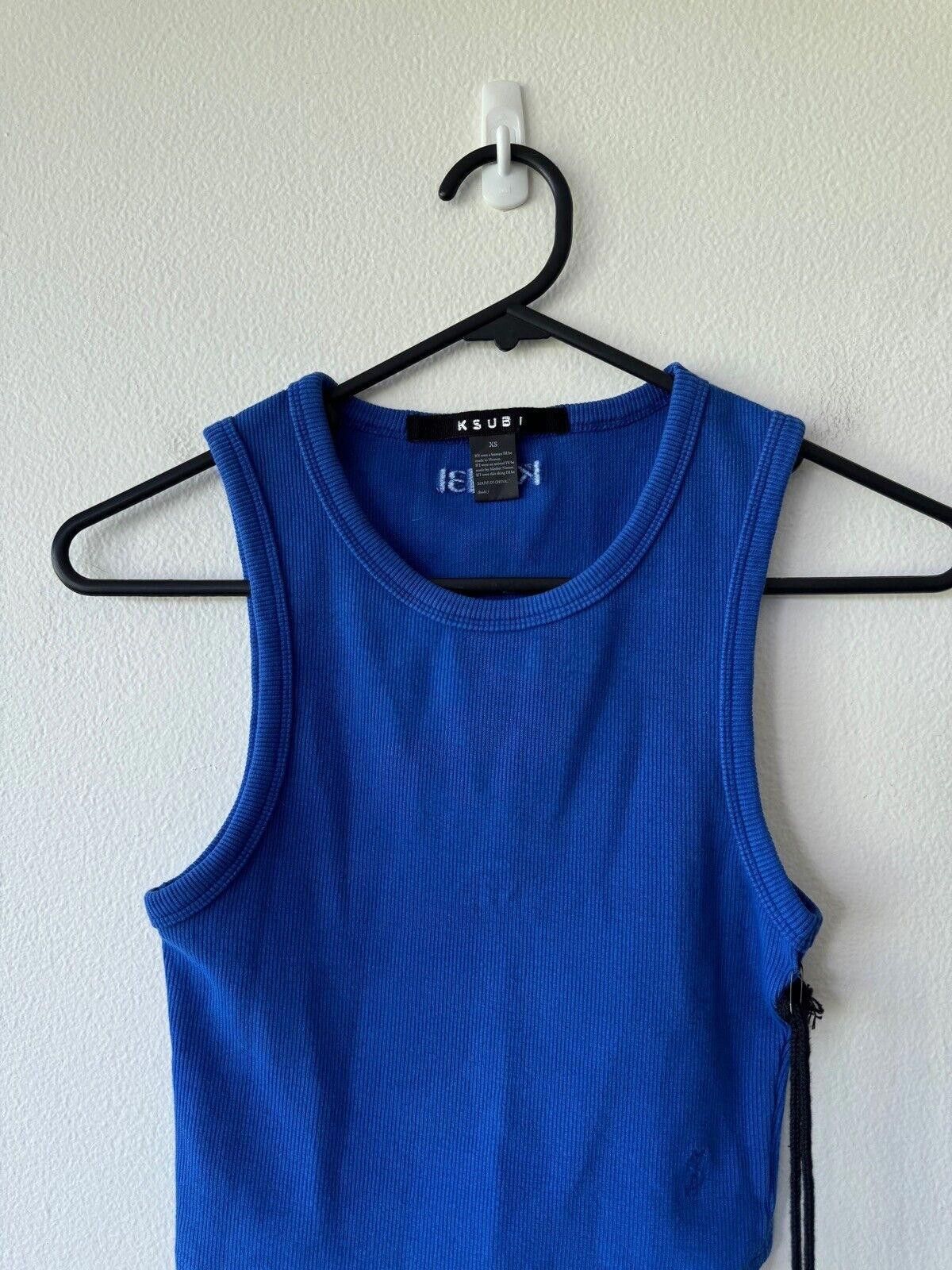 Ksubi new Ksubi womens syndicate tank blue tee top extra small xs Size XS / US 0-2 / IT 36-38 - 3 Thumbnail