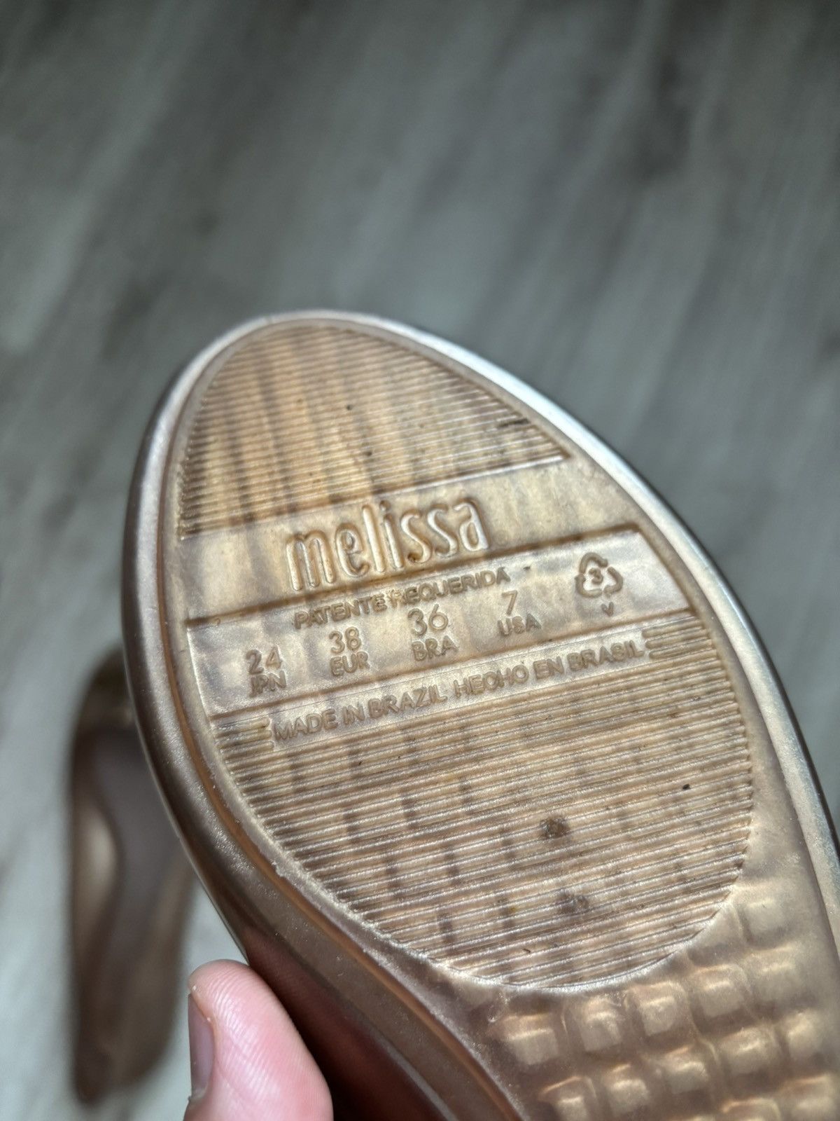 Vivienne Westwood Melissa x Vivienne Westwood Rose Gold Flats Heels US 7 EU 38 Size US 7 / IT 37 - 20 Thumbnail