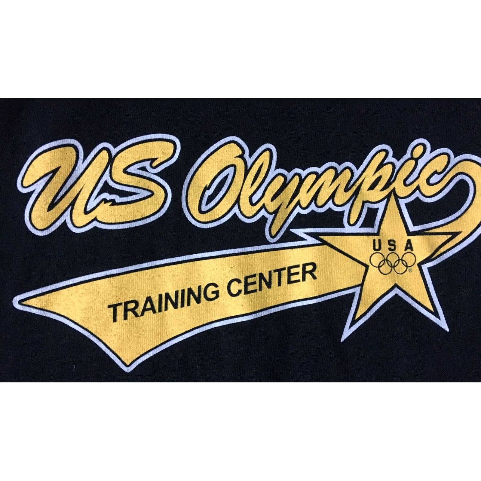 Vintage VINTAGE Team USA T-Shirt XXL Black/Yellow Sports 90s USA Men Short Sleeve Ringer Shirt - US Olympics Training Center Size US XXL / EU 58 / 5 - 2 Thumbnail