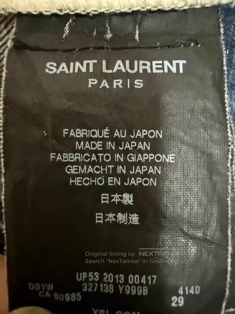 Saint Laurent Paris Saint Laurent Paris Deep blue raw denim pants i Size US 29 - 4 Thumbnail