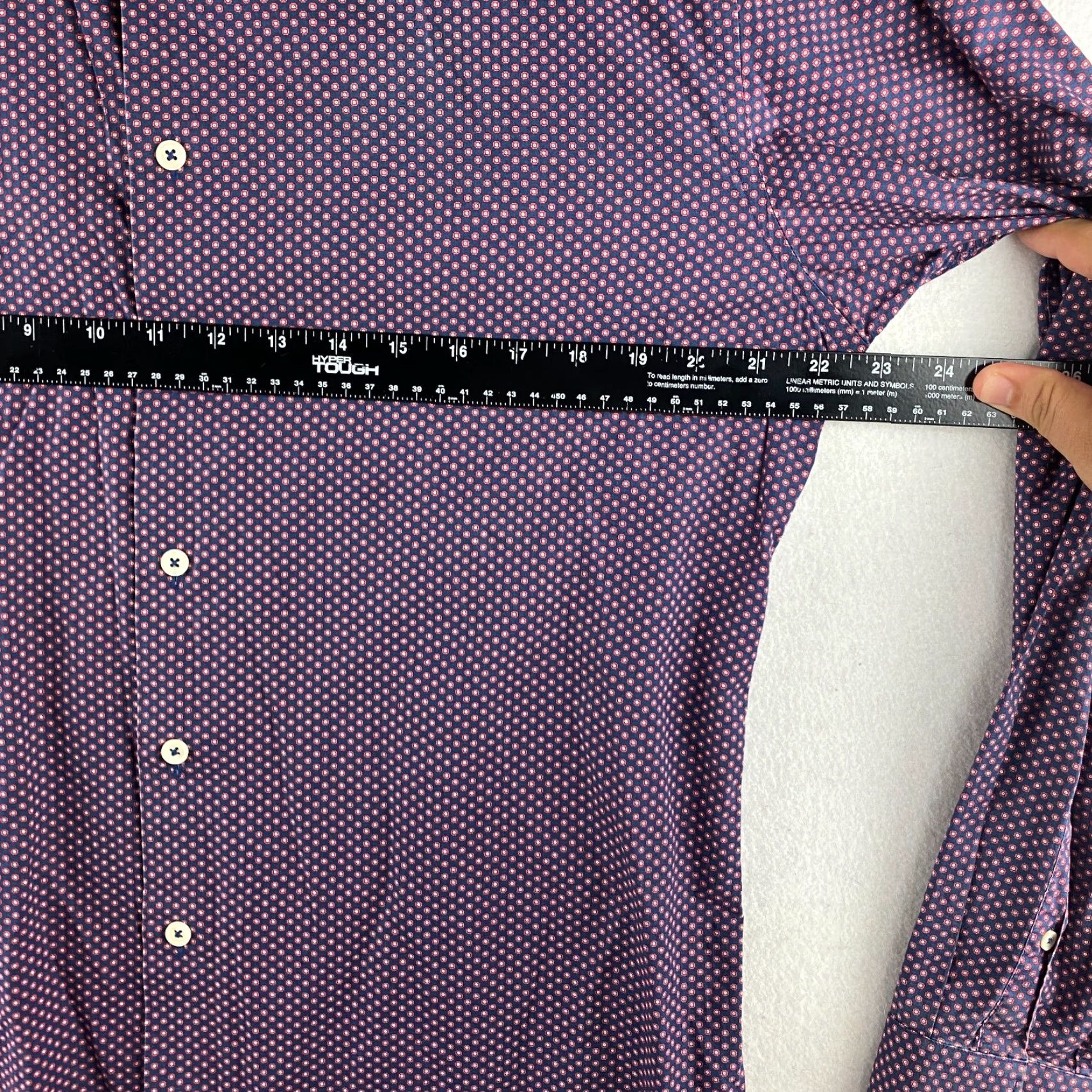 Zara Zara Shirt Mens L Purple Button Up Slim Fit Long Sleeve Collared Dotted Modern Casual Shirt Size US L / EU 52-54 / 3 - 5 Thumbnail
