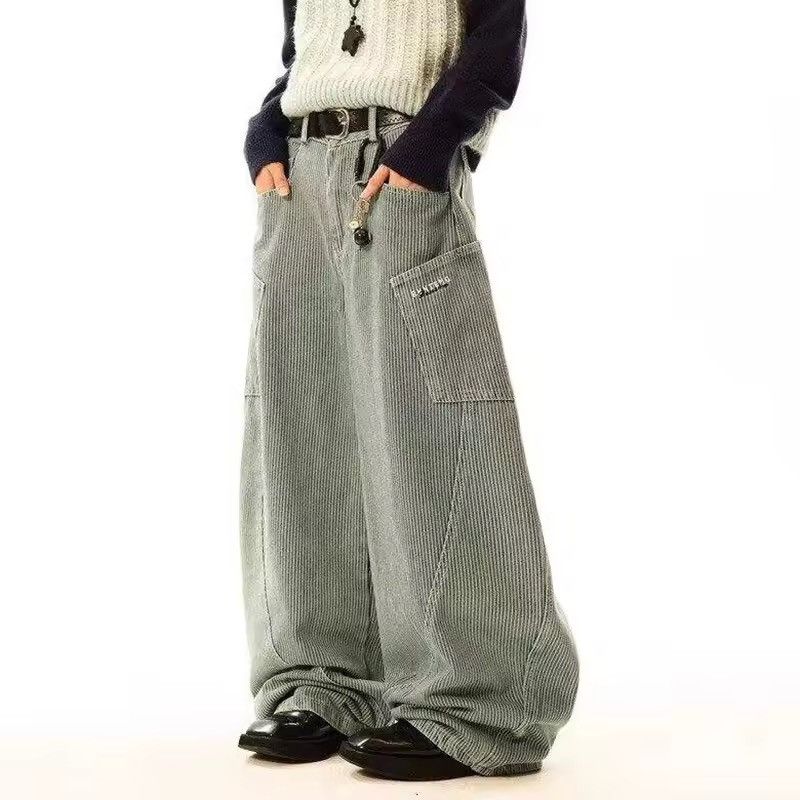 Japanese Brand × Vintage Streetwear Side Pockets Vertical Striped Jean Unisex Size US 30 / EU 46 - 3 Thumbnail