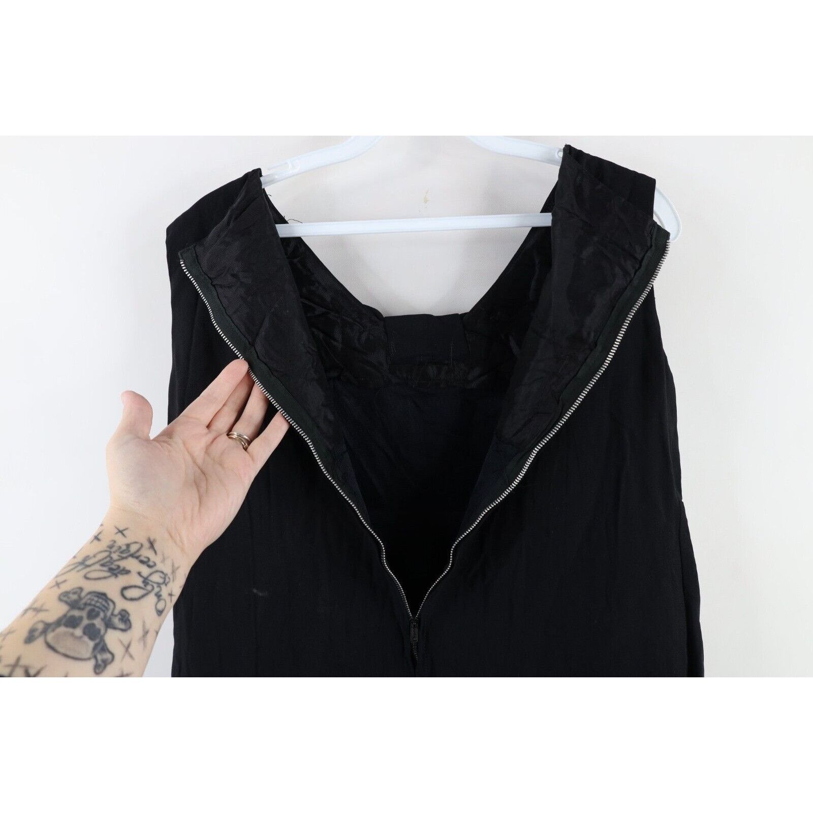 Vintage Vintage 50s 60s Rockabilly Bowtie Rayon Blend Dress Size M / US 6-8 / IT 42-44 - 10 Thumbnail