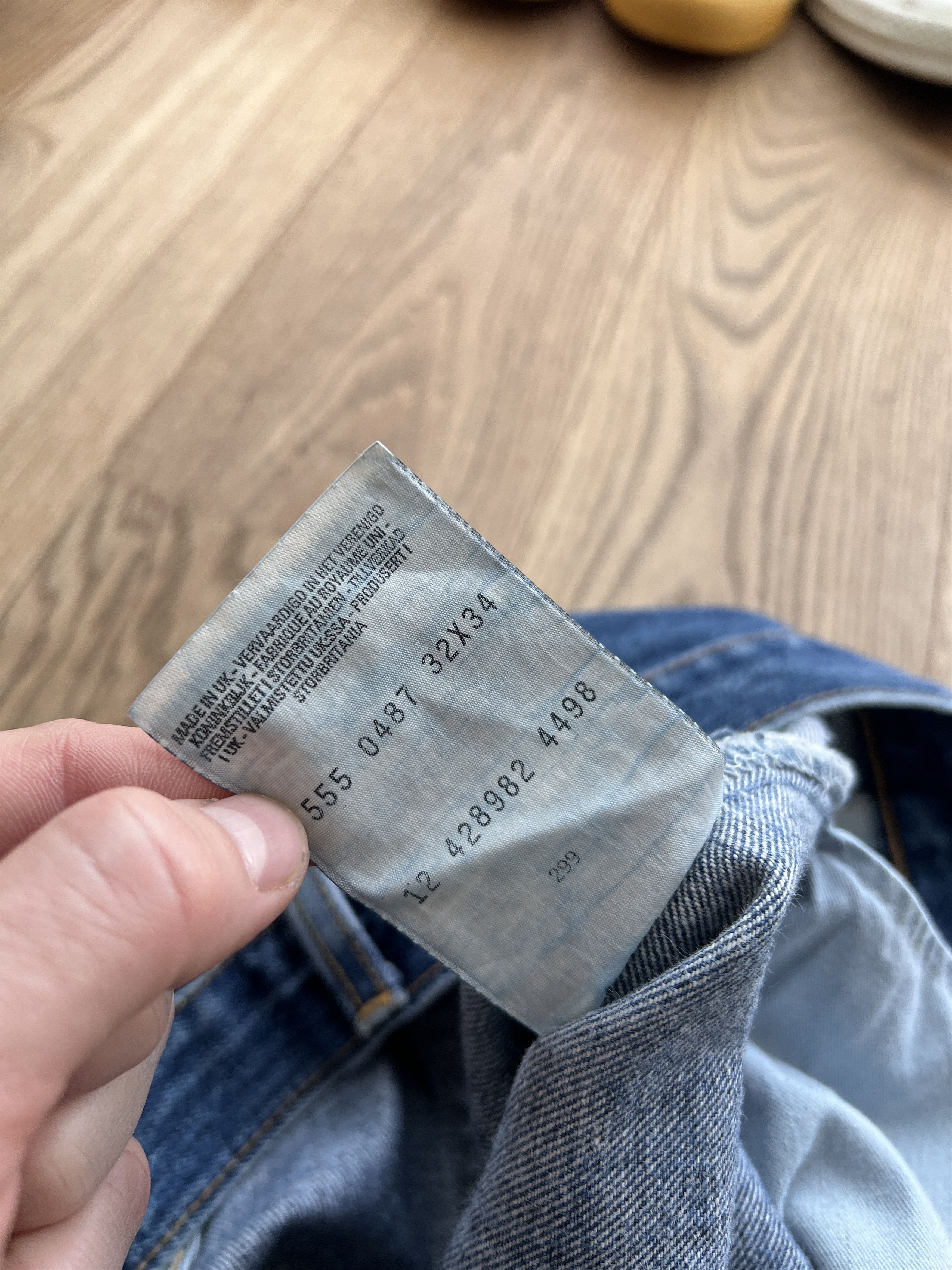 Levi's Vintage Clothing Levis 555 04 Flared boot cut vintage 2000s Retro denim jeans Size US 32 / EU 48 - 20 Thumbnail
