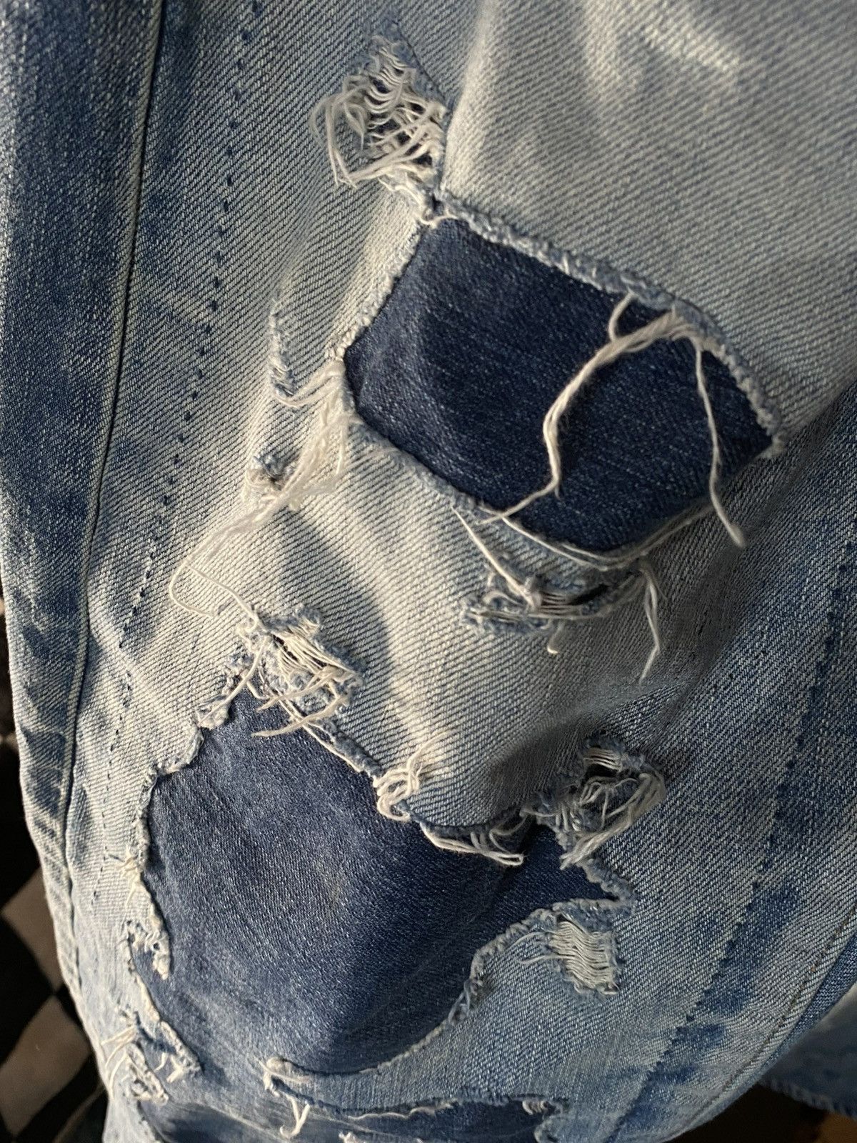Prps $482 OG PRPS JAPAN PATCH WORK JEANS DENIM SLIM DISTRESSED Size US 38 / EU 54 - 11 Thumbnail