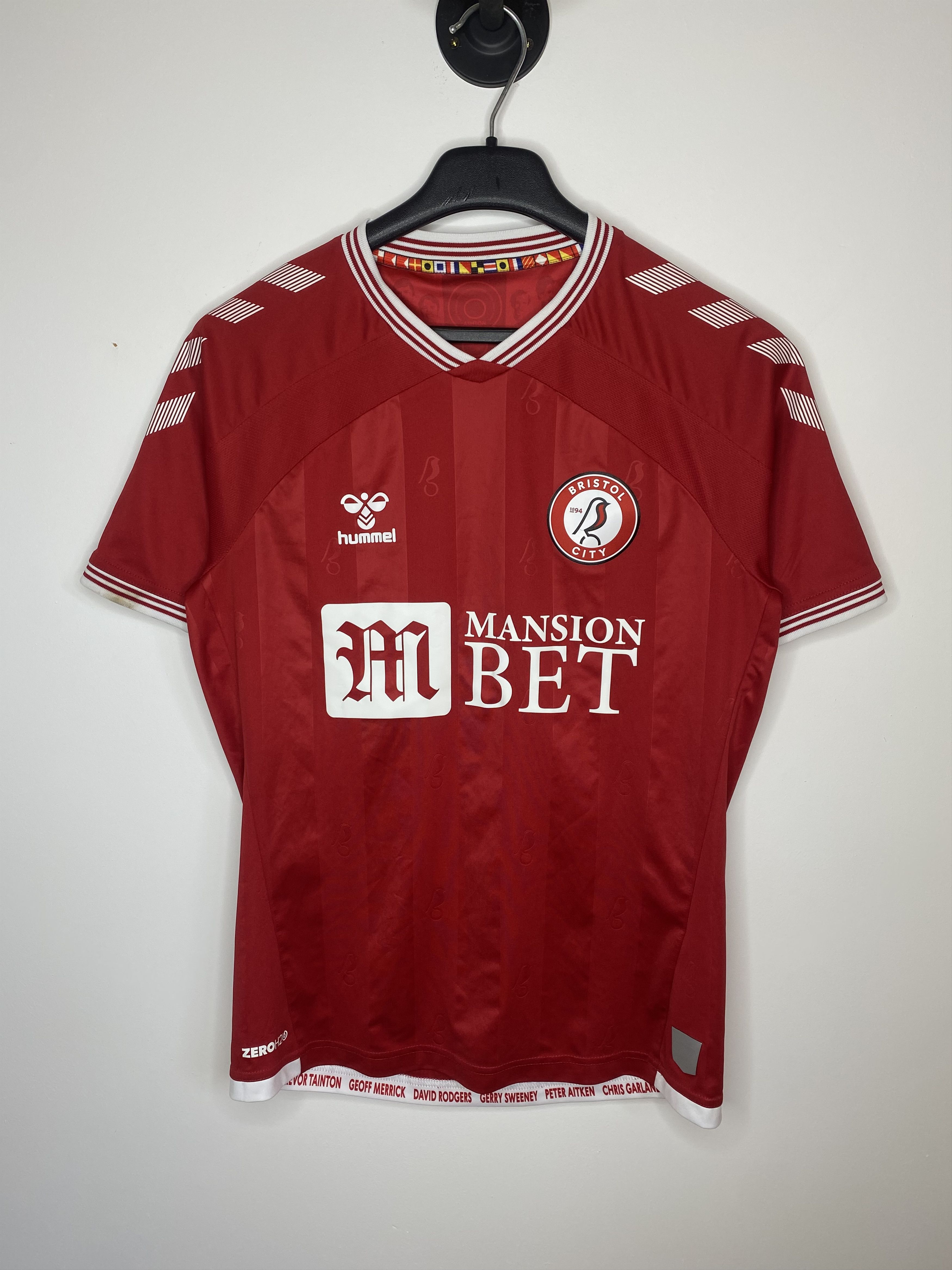 Hummel BRISTOL CITY 2020 2021 HOME FOOTBALL SHIRT SOCCER JERSEY Size US S / EU 44-46 / 1 - 1 Thumbnail