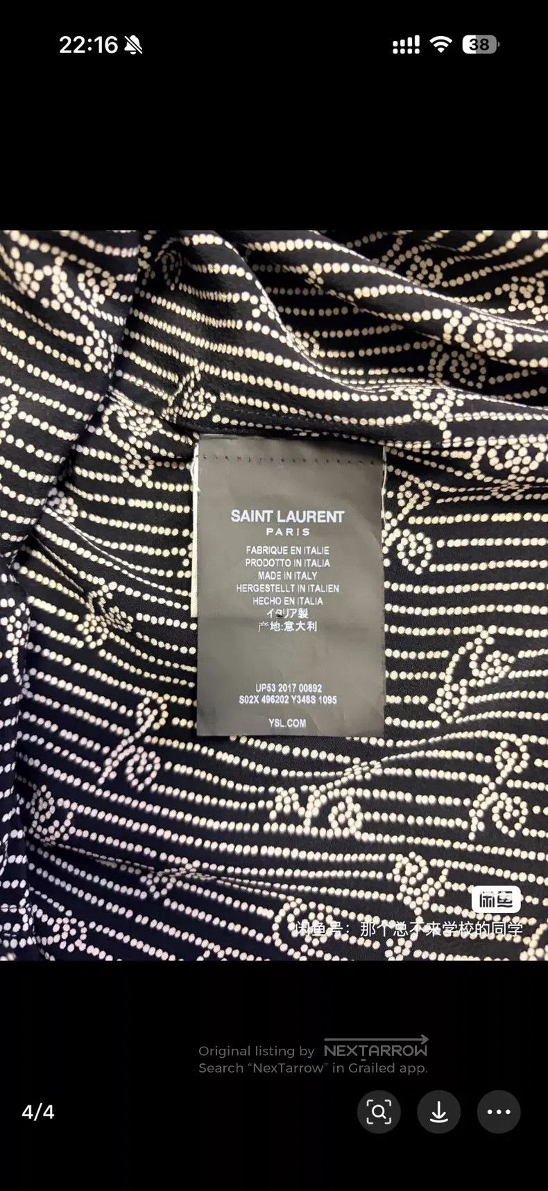 Saint Laurent Paris #REF! Size US S / EU 44-46 / 1 - 4 Thumbnail