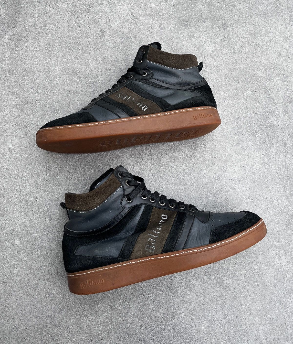 John Galliano 🔥Vintage 2000’s GALLIANO High Top Sneakers Size US 9 / EU 42 - 1 Thumbnail