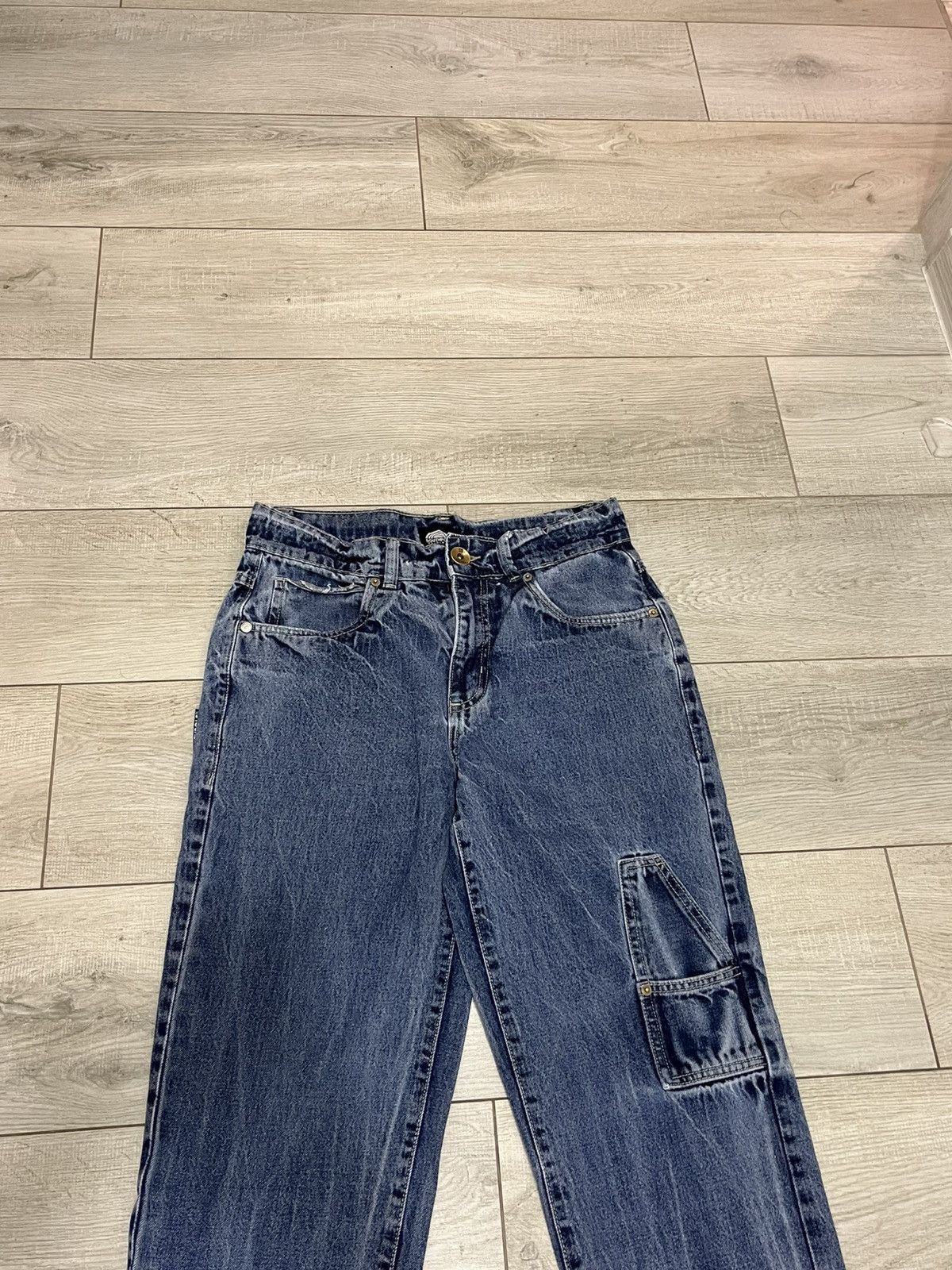 Southpole Crazy Vintage Y2K Blue Southpole Jeans Embroidered Baggy USA Size US 31 - 5 Thumbnail