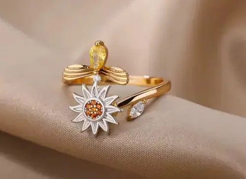 Jewelry Kobashi x Kouno Sunflower Adjustable Ring Size ONE SIZE - 2 Thumbnail