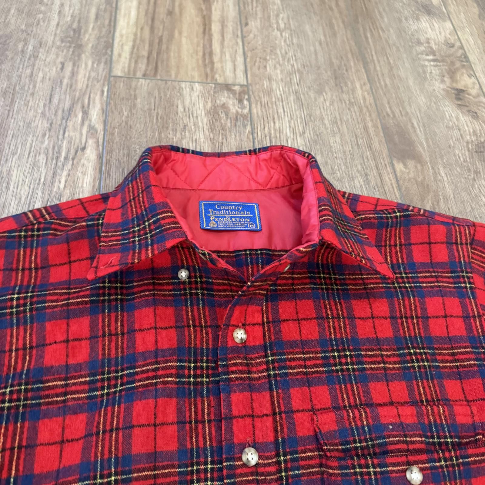 Pendleton Vintage 60s Pendleton Wool Plaid Button Country Traditional Size US M / EU 48-50 / 2 - 9 Thumbnail