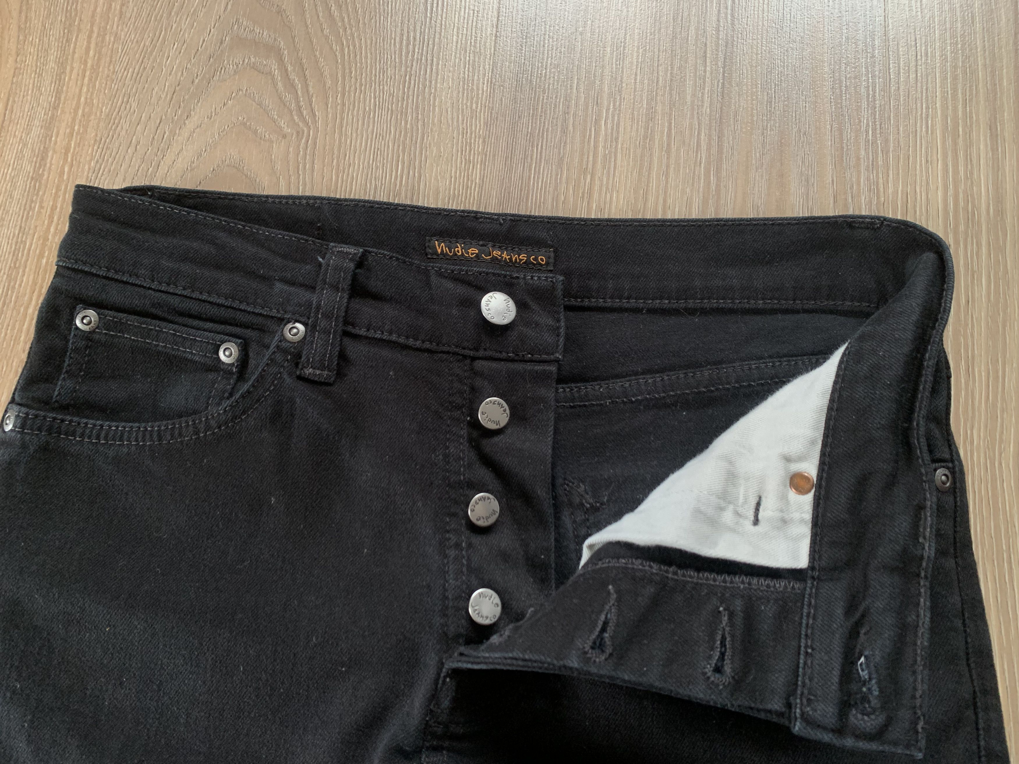 Nudie Jeans Mens Nudie Jeans Co Black Stretch Jeans Size US 30 / EU 46 - 5 Thumbnail