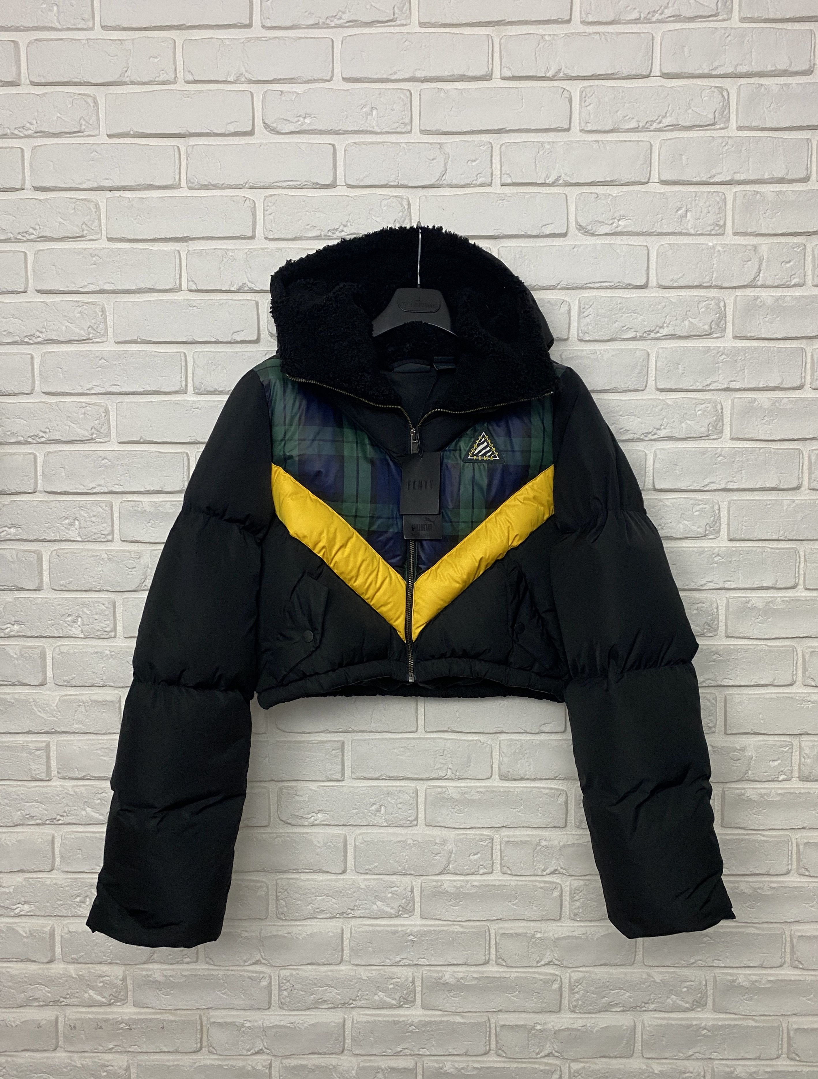 Puma cropped best sale puffer jacket