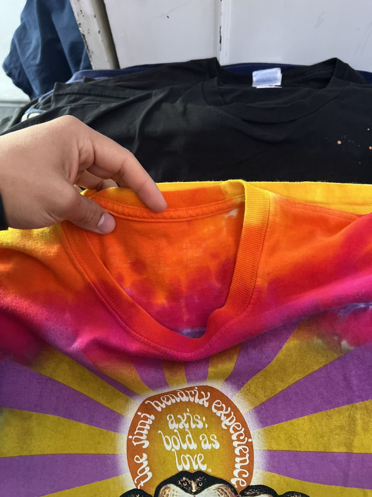 Liquid Blue 2000s Jimmi Hendrix Axis Bold as Love Tie Dye Tee Size US XXL / EU 58 / 5 - 4 Thumbnail