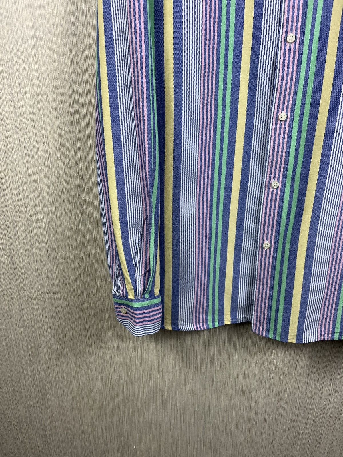 Polo Ralph Lauren × Ralph Lauren Polo Ralph Lauren multicolor striped chest logo pony shirt Size US XXL / EU 58 / 5 - 9 Thumbnail