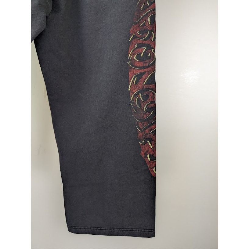 Balenciaga o1rshd1 Baggy Sweatpants / Trousers in Faded Black/Red Size US 32 / EU 48 - 14 Thumbnail
