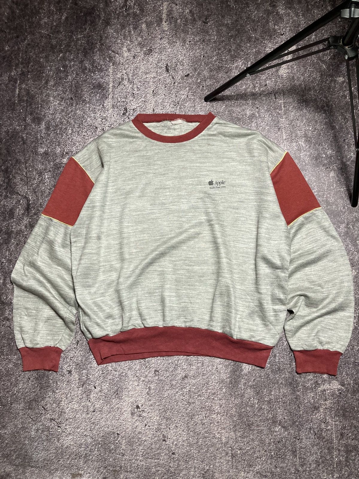 Apple Vintage 1999 Apple Computer Media Tool Sweatshirt Grey Red Size US L / EU 52-54 / 3 - 1 Thumbnail