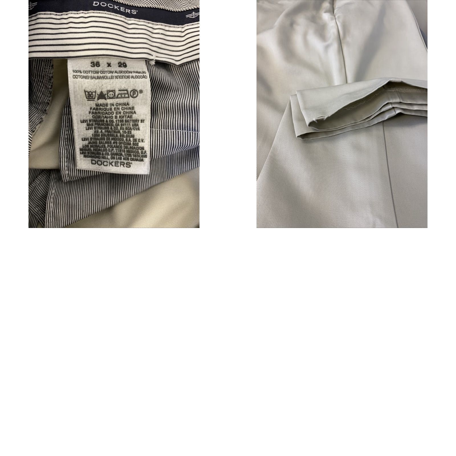 Dockers DOCKERS Men's Straight Fit Chino Pants, Size 36x29, Beige, Mid Rise, Hidden Pocket Size US 36 / EU 52 - 8 Thumbnail