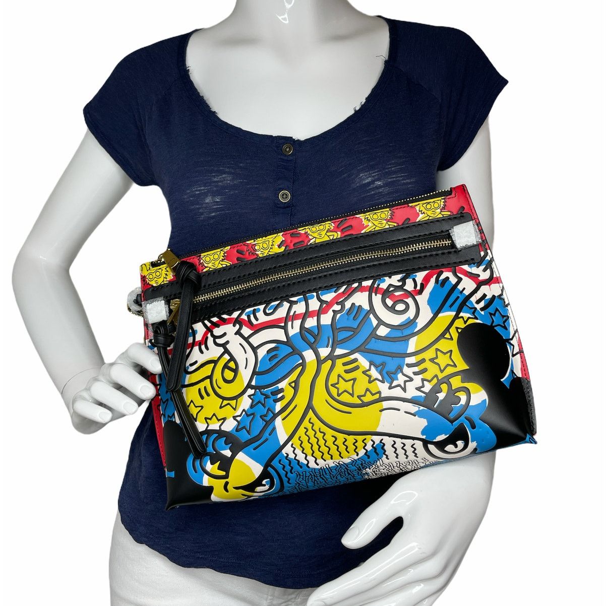 Coach Coach Mickey Keith Haring Academy Pouch Wristlet Bag Size ONE SIZE - 3 Thumbnail