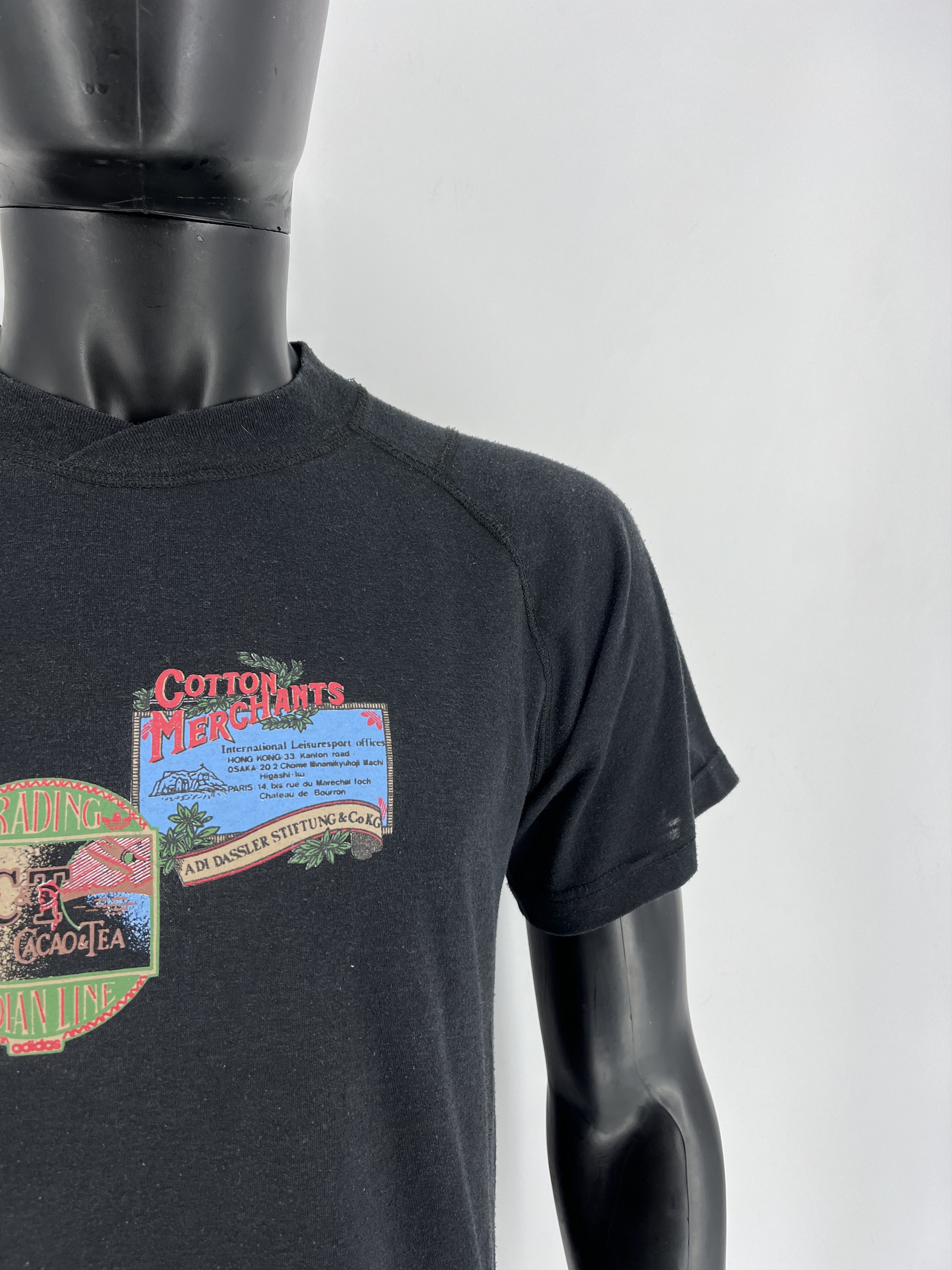 Adidas × Vintage RARE!! Vintage Y2K 90s Adidas Logo Tee Streetwear Made Spain Size US S / EU 44-46 / 1 - 8 Thumbnail