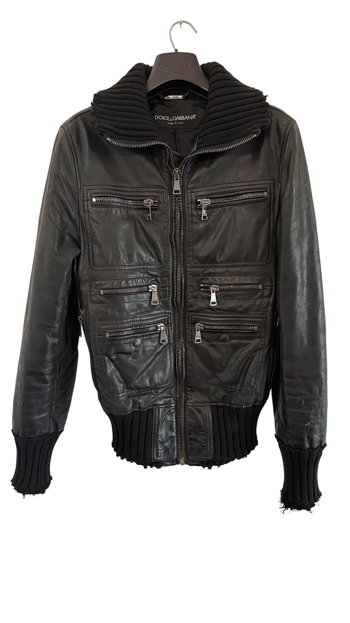Dolce & Gabbana F/W 2005 GOATSKIN LEATHER DISTRESSED JACKET Size US M / EU 48-50 / 2 - 1 Thumbnail