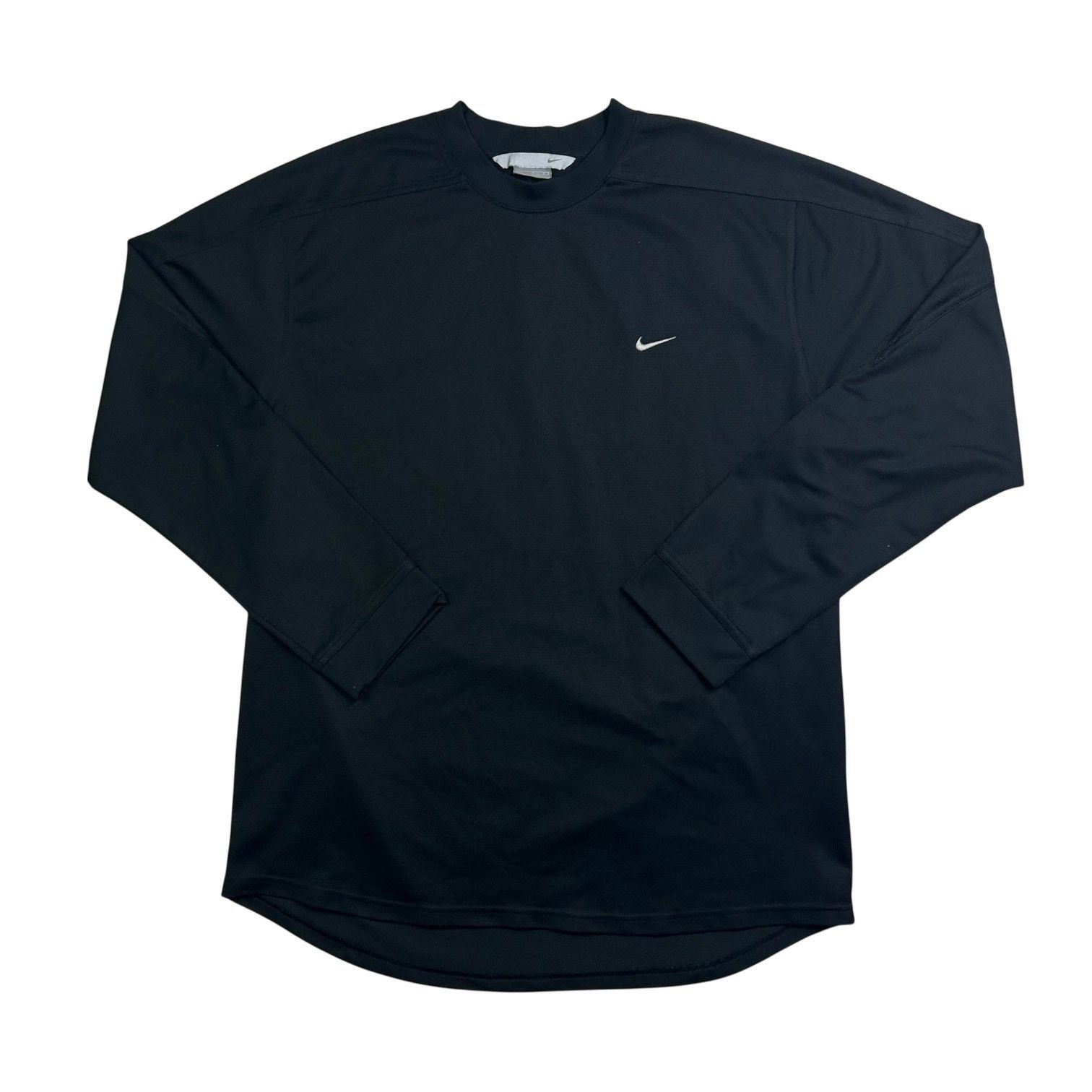 Nike × Vintage Vintage Y2K Nike Black Polyester Long Sleeve Shirt Size US L / EU 52-54 / 3 - 1 Thumbnail