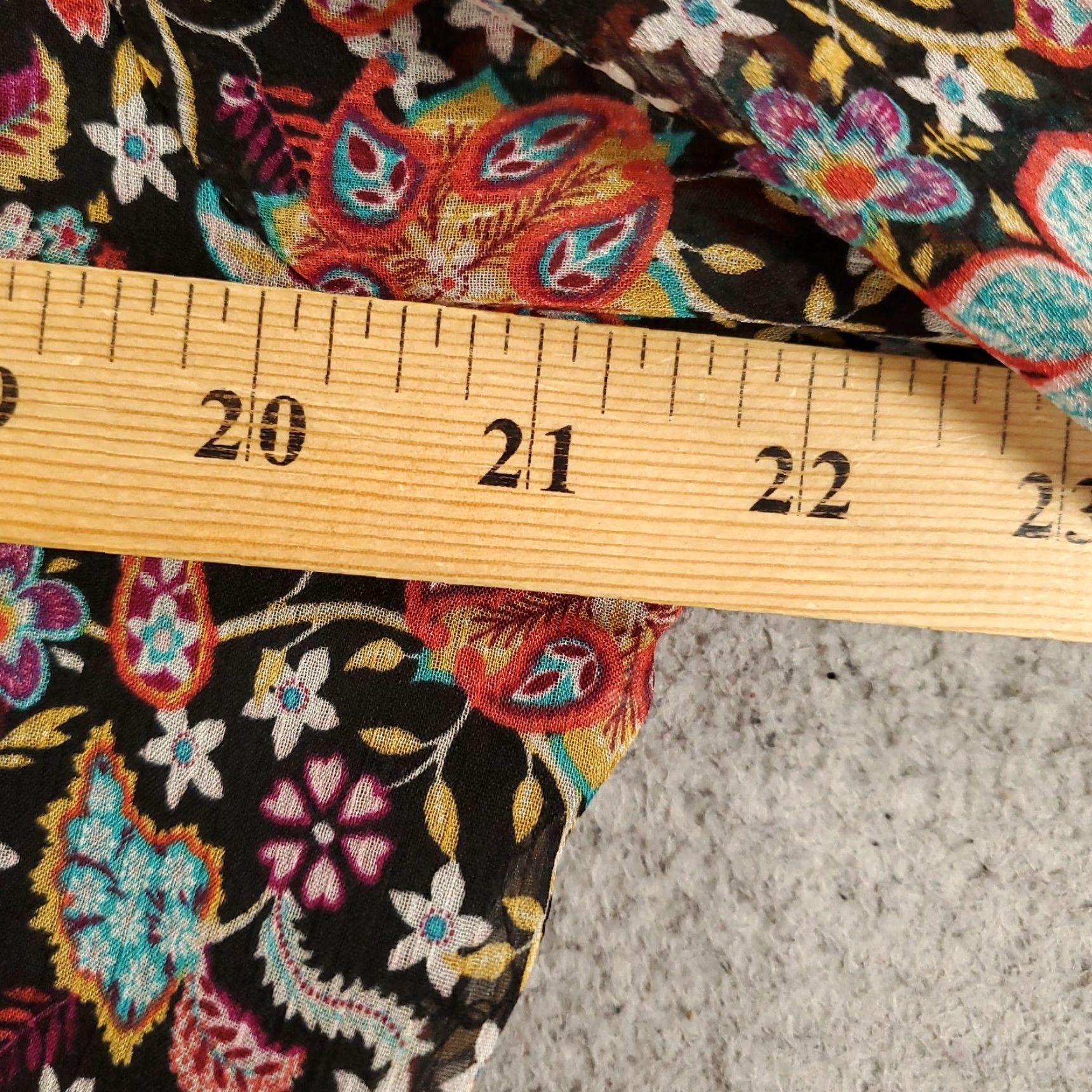 Vintage Coline Womens Floral Dress Shift Mini Size XL Long Sleeve V-Neck Pullover Neck Accent Ruffle Size XL / US 12-14 / IT 48-50 - 4 Thumbnail