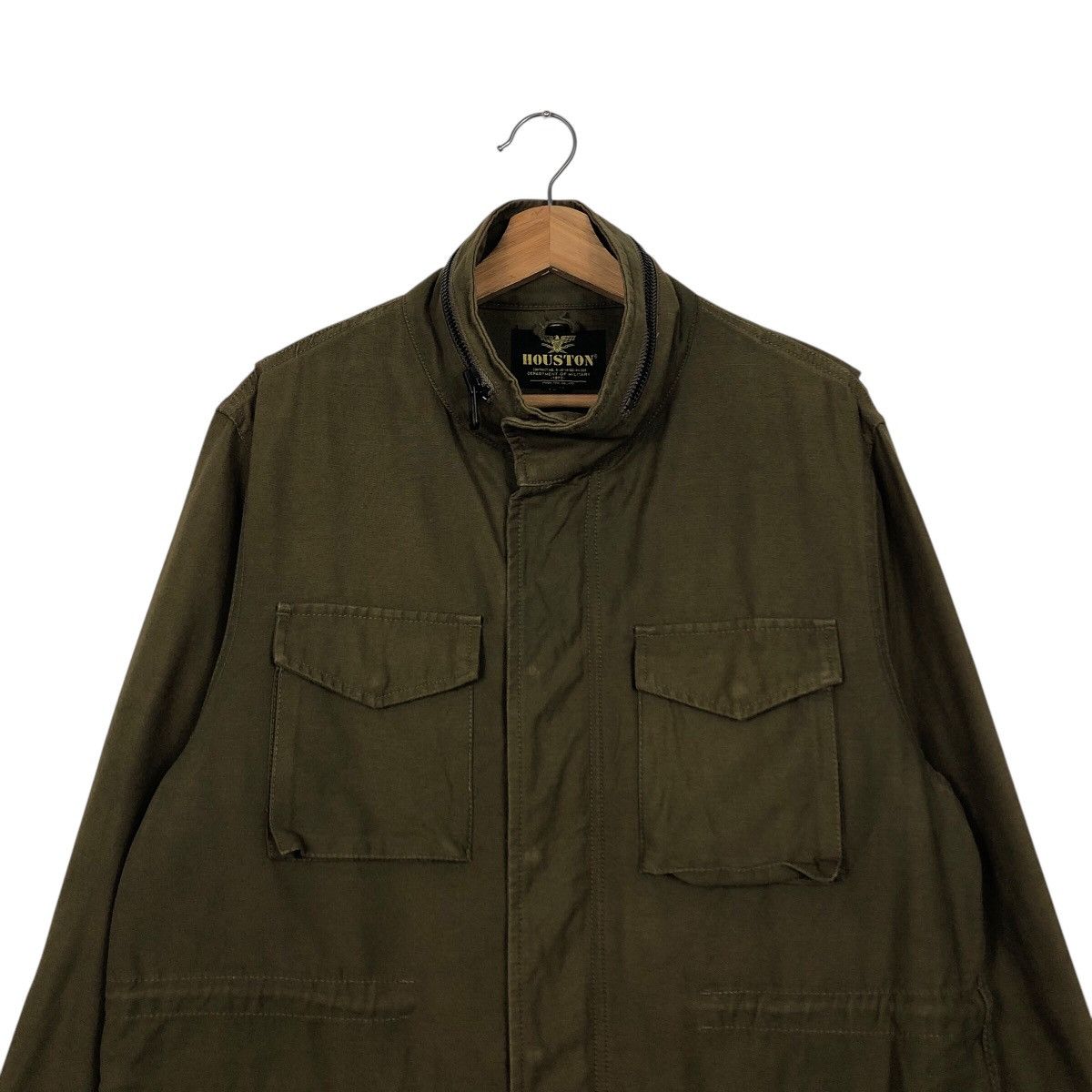 Japanese Brand 📌Vintage Biker Jacket Houston Military Multi Pocket Size US L / EU 52-54 / 3 - 4 Thumbnail