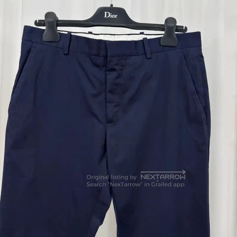 Burberry Burberry Navy Cotton Check Casual Pants. Size US 32 / EU 48 - 3 Thumbnail